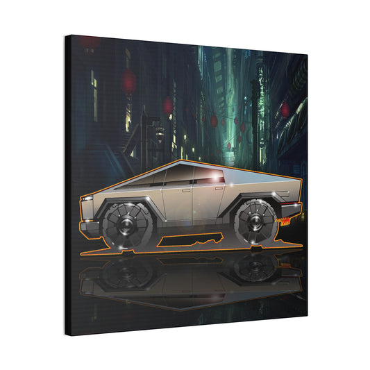 TESLA CYBERTRUCK Canvas Art Print - 2 Sizes