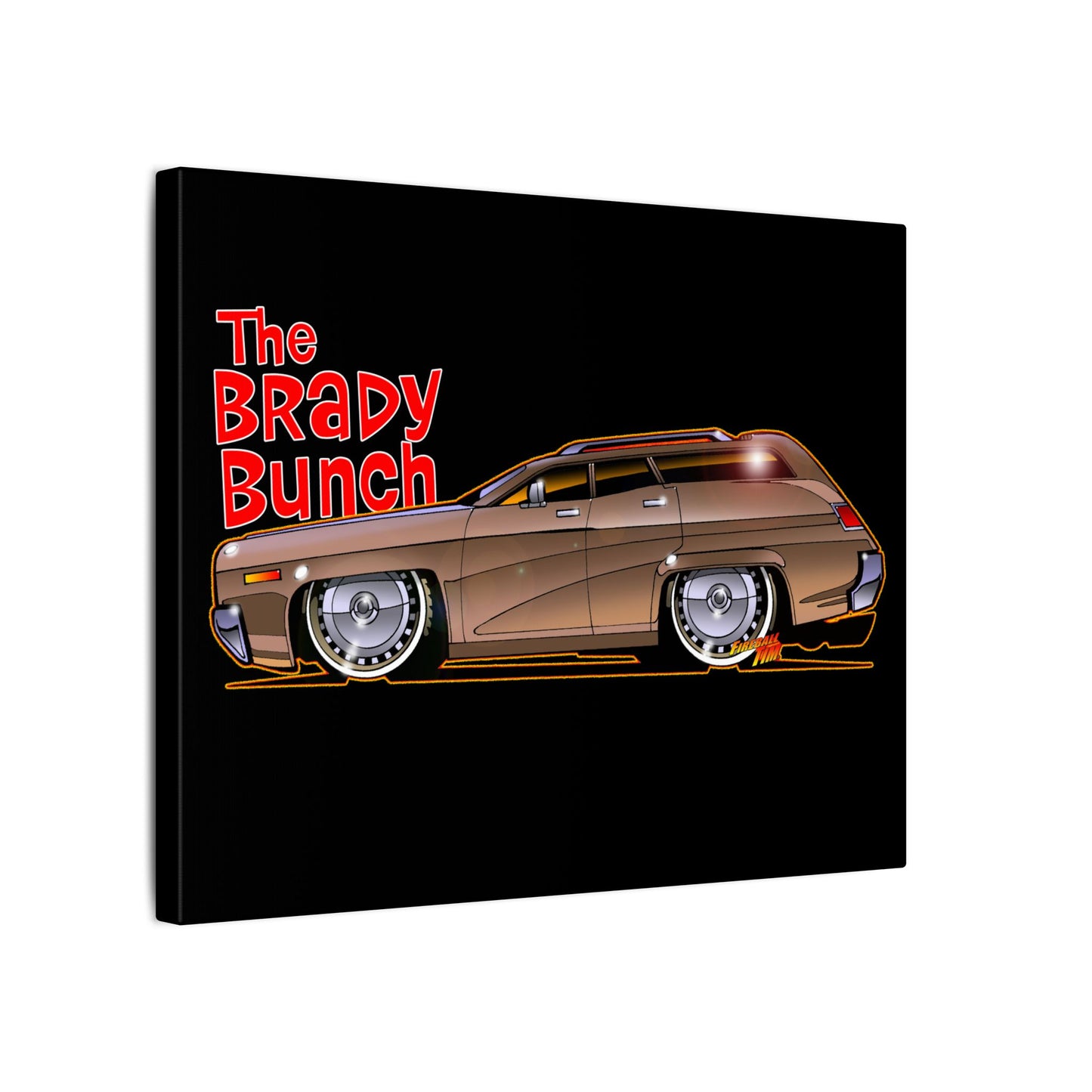 BRADY BUNCH 1971 Plymouth Satellite Station Wagon Canvas Art Print - 11x14