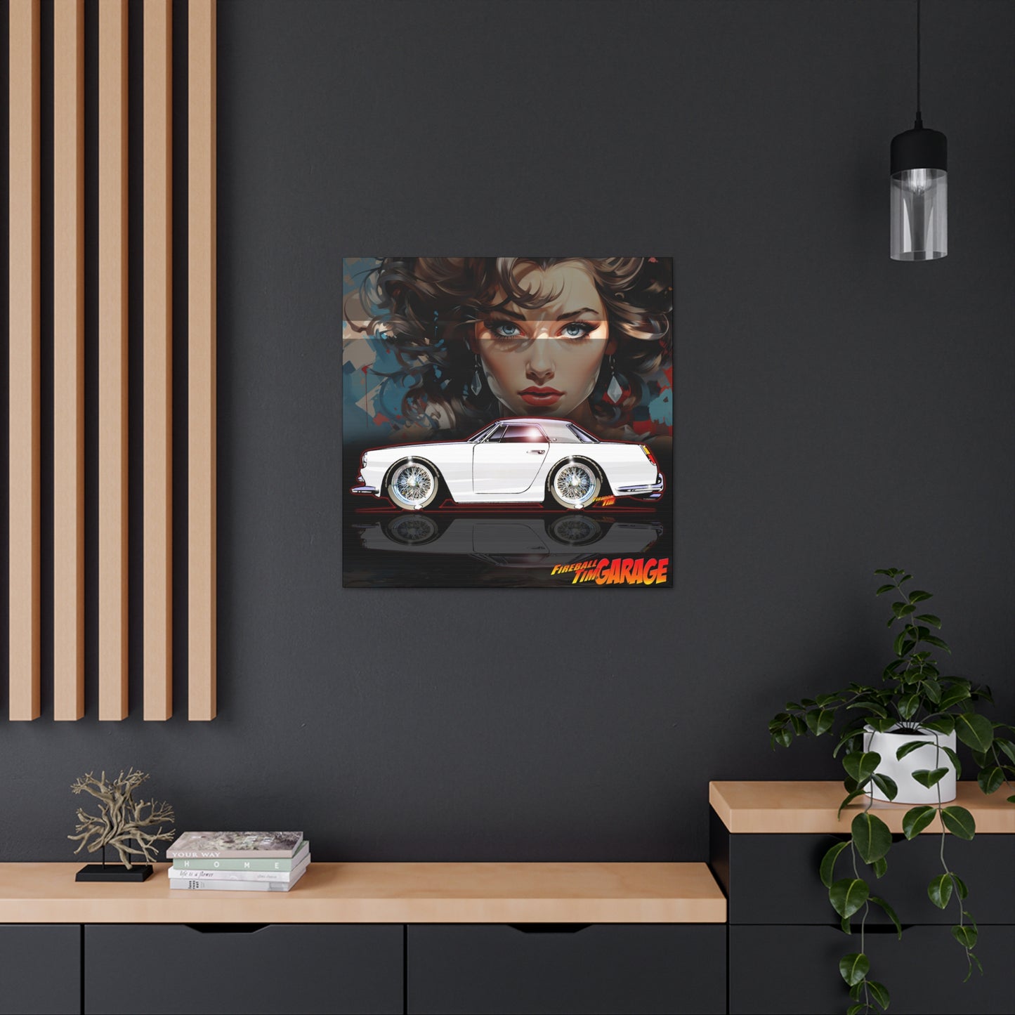 FERRARI 250GT 1959 Classic Car Concept Art Canvas MASTERPRINT 3 Sizes