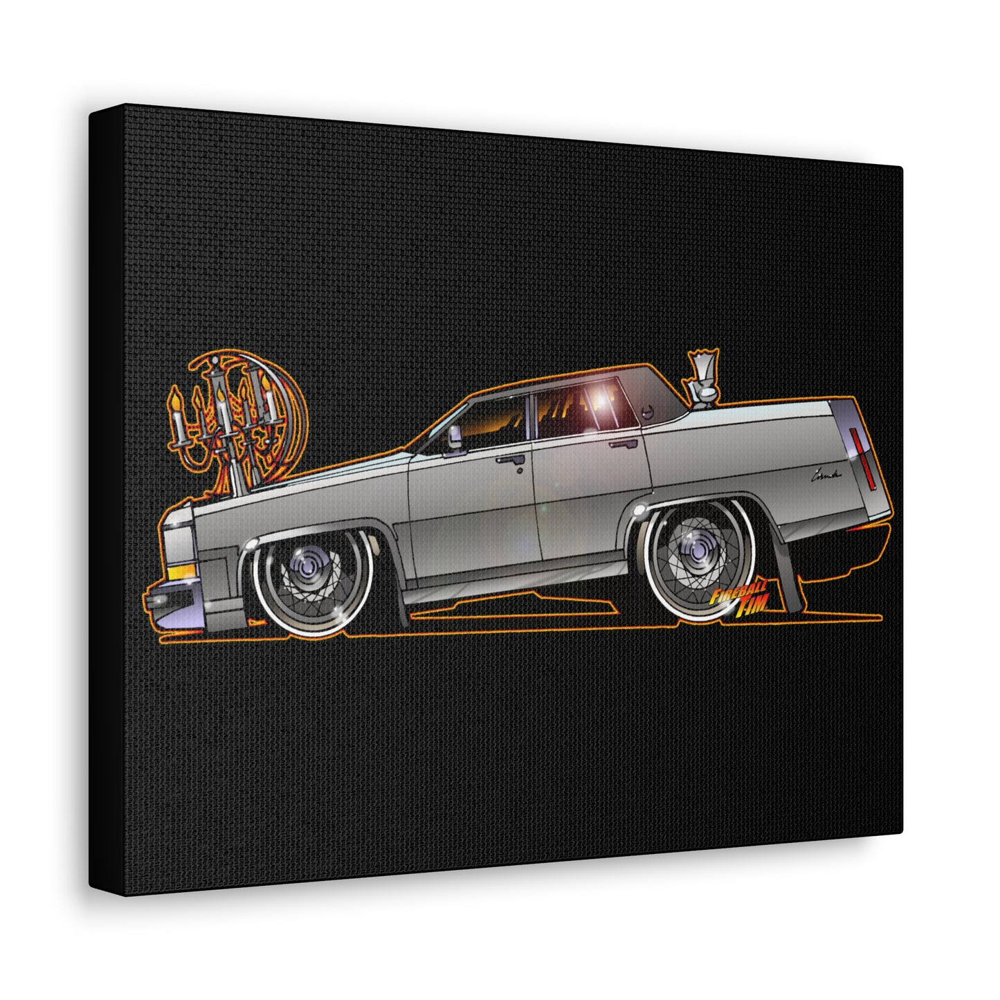 ESCAPE FROM NEW YORK Duke Cadillac Concept Art Movie Car Canvas Print 11x14