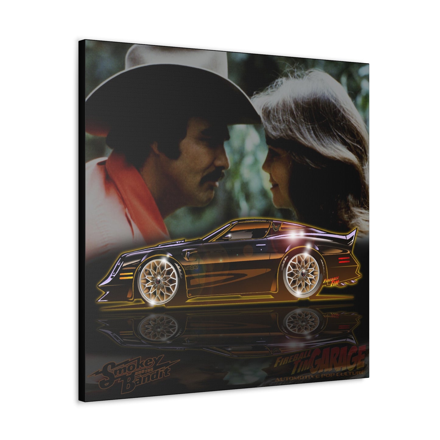 SMOKEY AND THE BANDIT Pontiac Trans Am Concept Art Canvas MASTERPRINT 3 Sizes