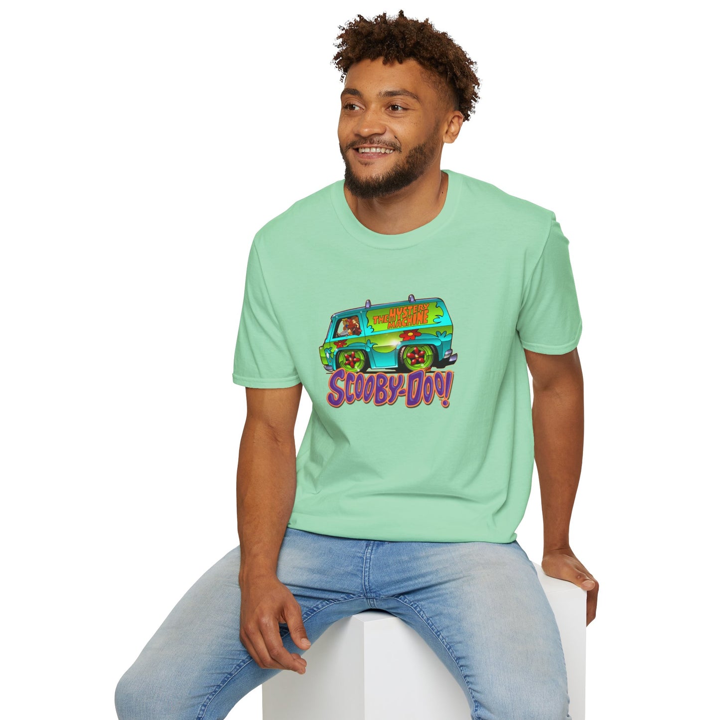 SCOOBY DOO MYSTERY MACHINE VAN Concept Art Softstyle T-Shirt 12 Colors