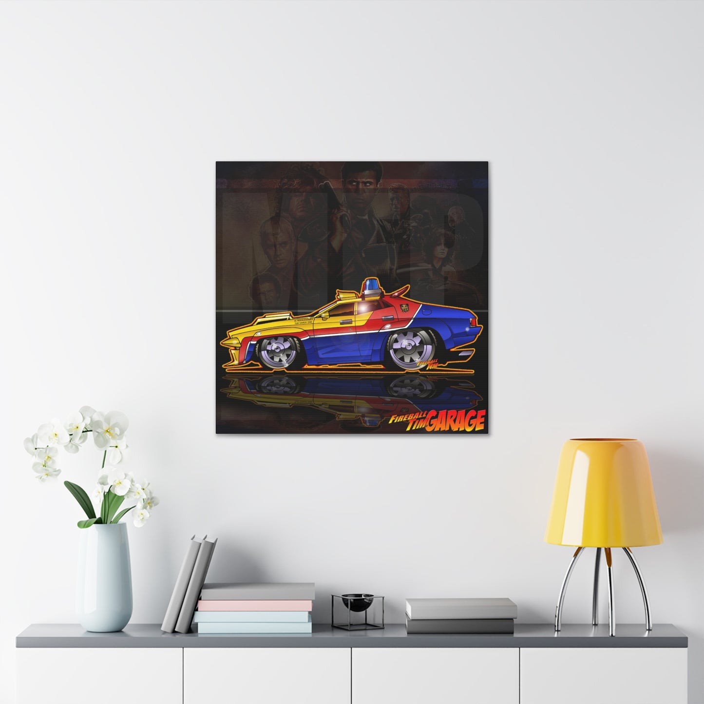 MAD MAX MFP Pursuit Interceptor Police Car Canvas Wall Art Print MASTERPRINT 3 Sizes