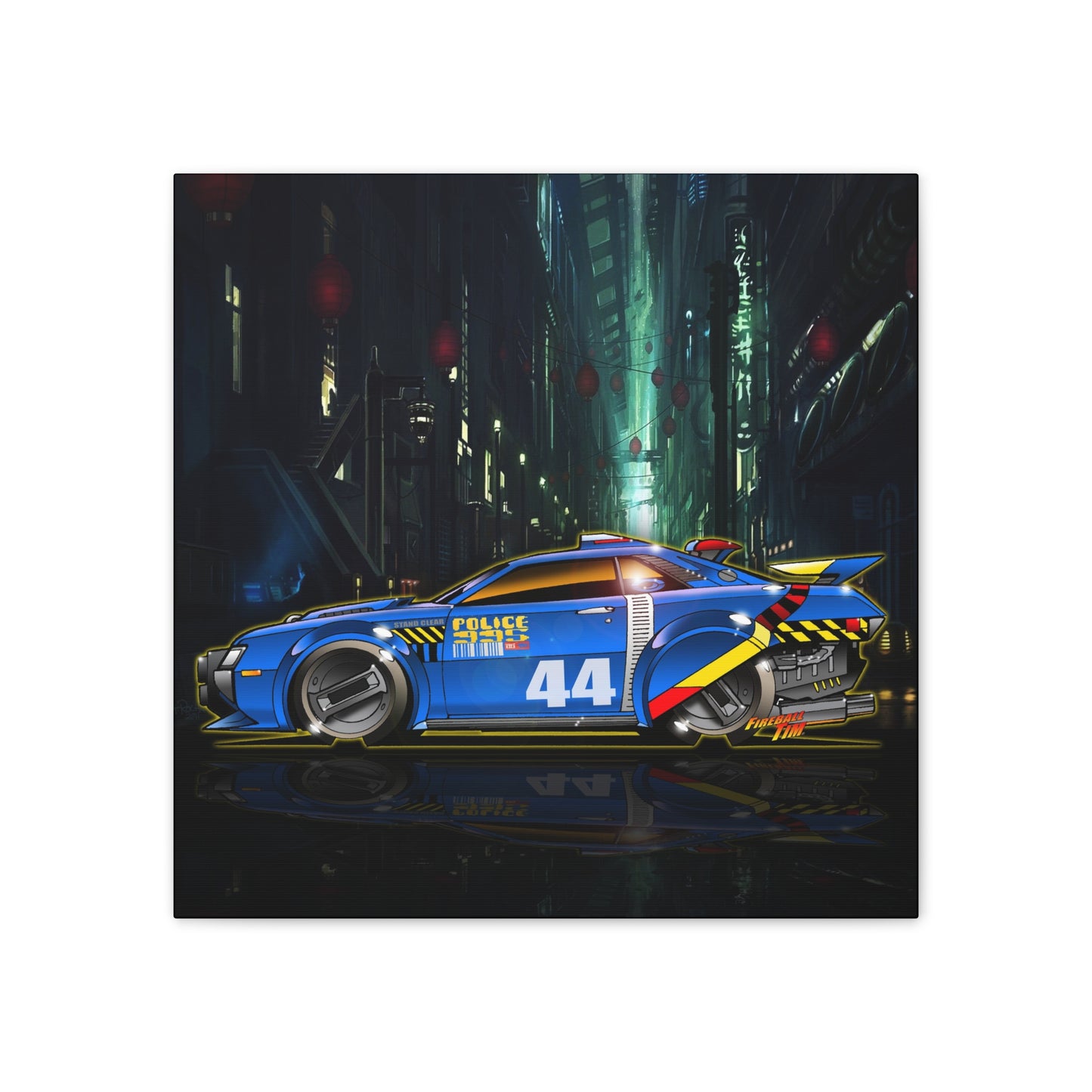 Canvas Stretched Print - BLADE RUNNER Toyota Police Movie Car