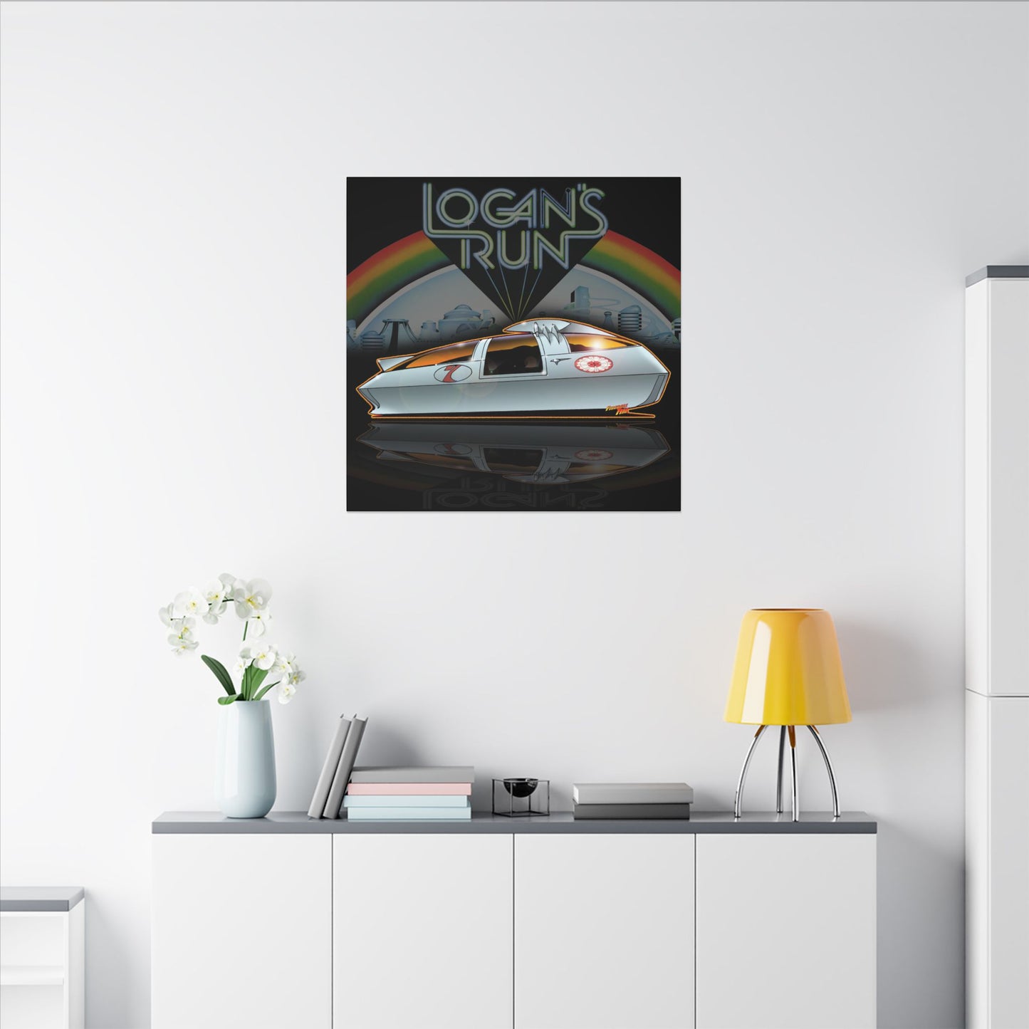LOGAN'S RUN Sandman Sci Fi TV Car Collectible Fireball Art Canvas Print