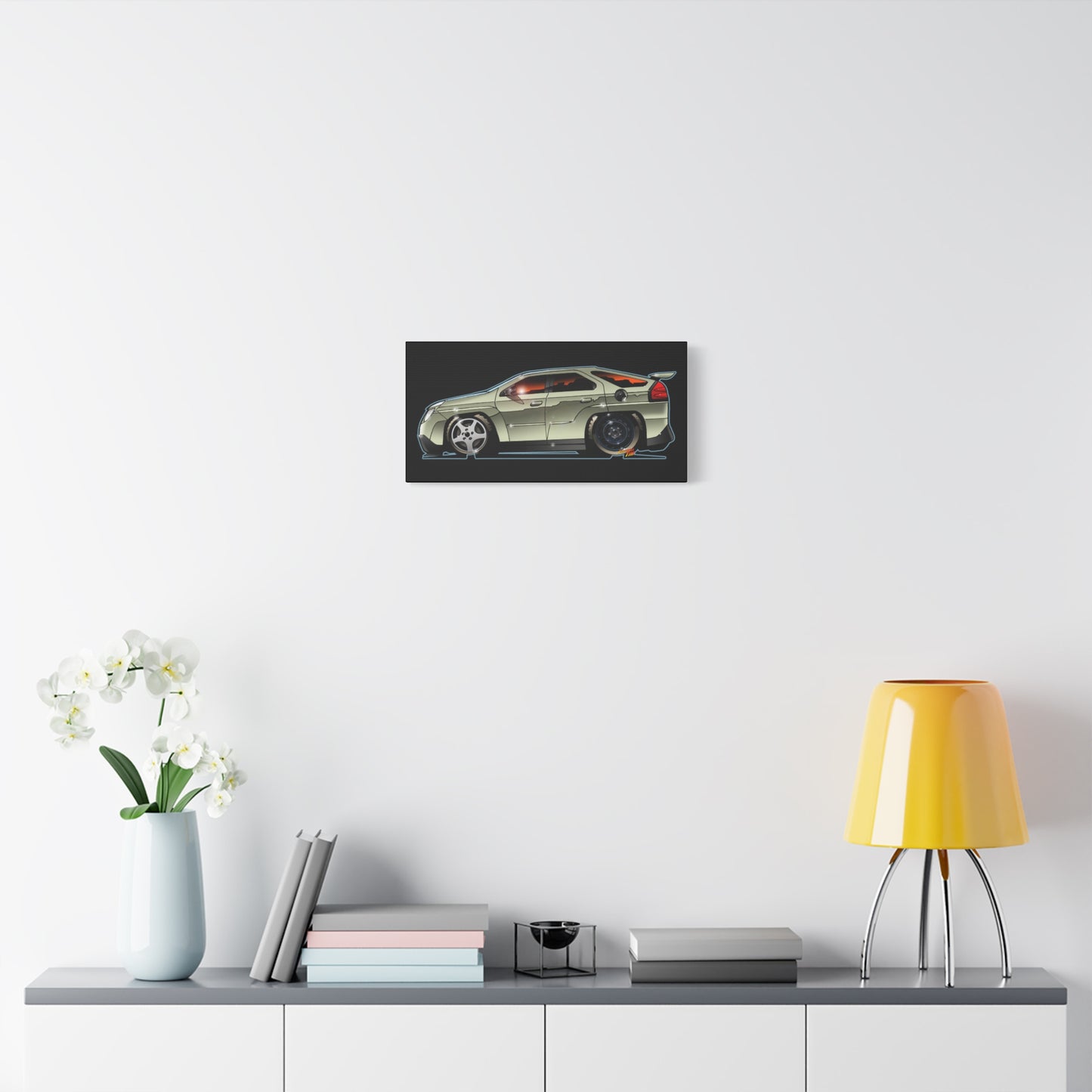 BREAKING BAD Pontiac Aztek Fireball Art Canvas Wall Print