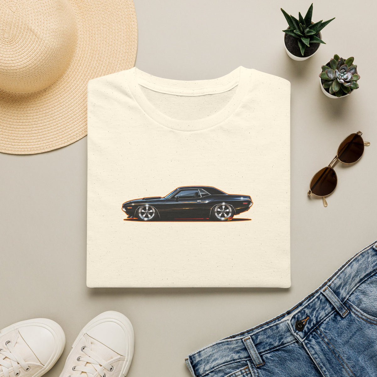 DODGE CHALLENGER 1972 Collectible Fireball Tee Shirt