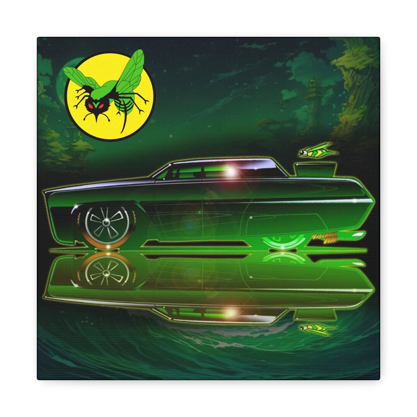 GREEN HORNET BLACK BEAUTY Concept Art Canvas Print Ver1 12x12