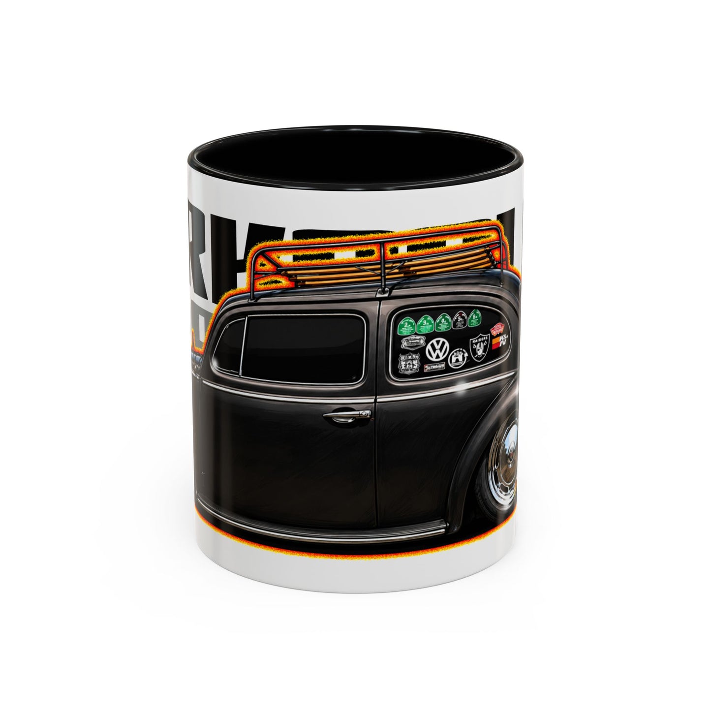 AIRKOOLED KLASSICS Custom VW Bug Collectible Fireball Art Coffee Mug - 2 Sizes