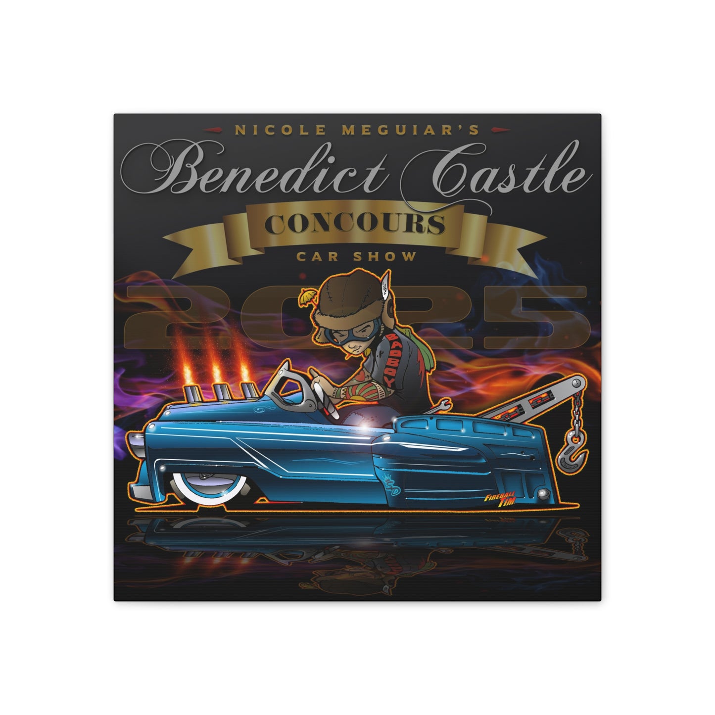 BENEDICT CASTLE CONCOURS 2025 Pedal Truck Canvas Art Print - 2 Sizes