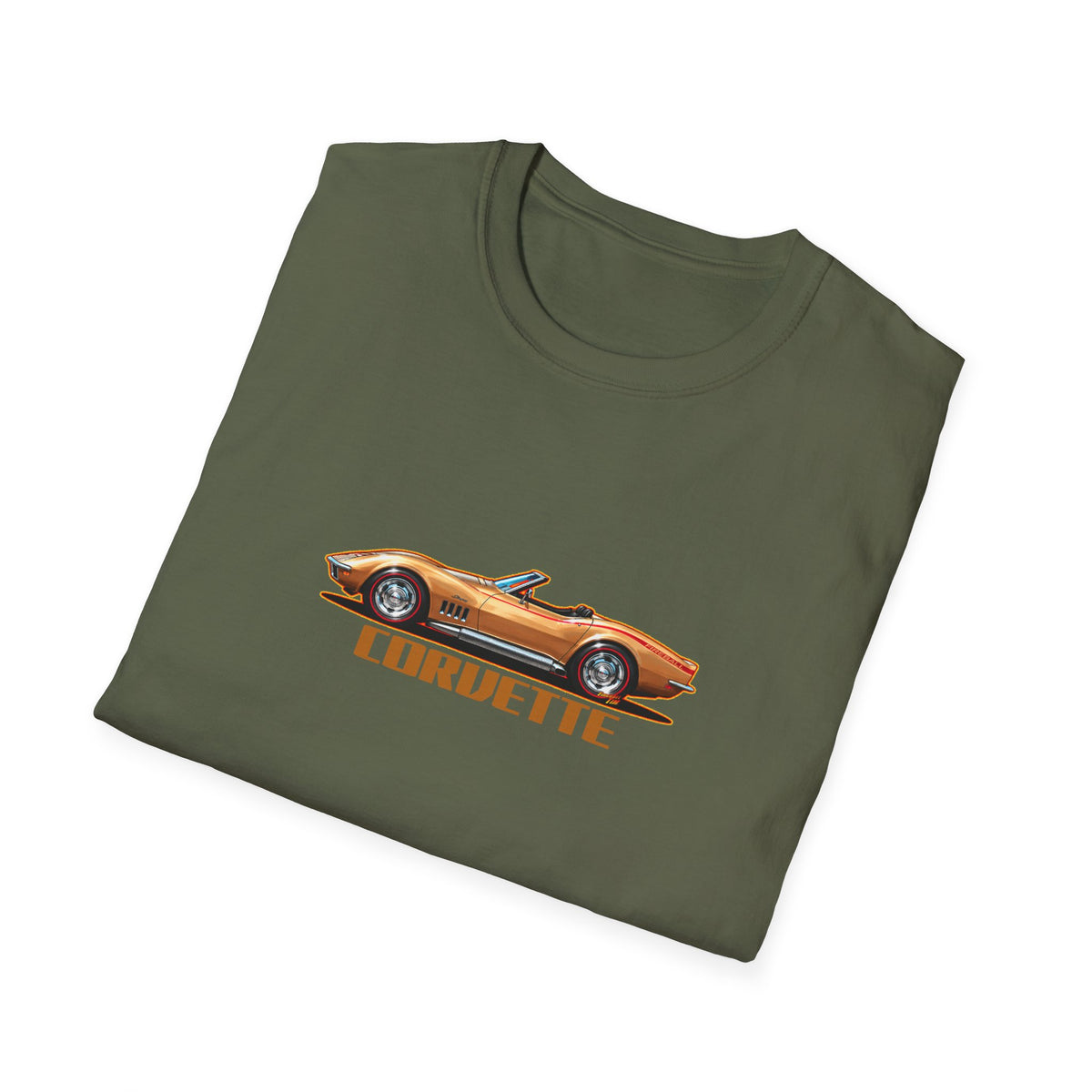 CHEVROLET CORVETTE 1969 Collectible Fireball Art TeeShirt