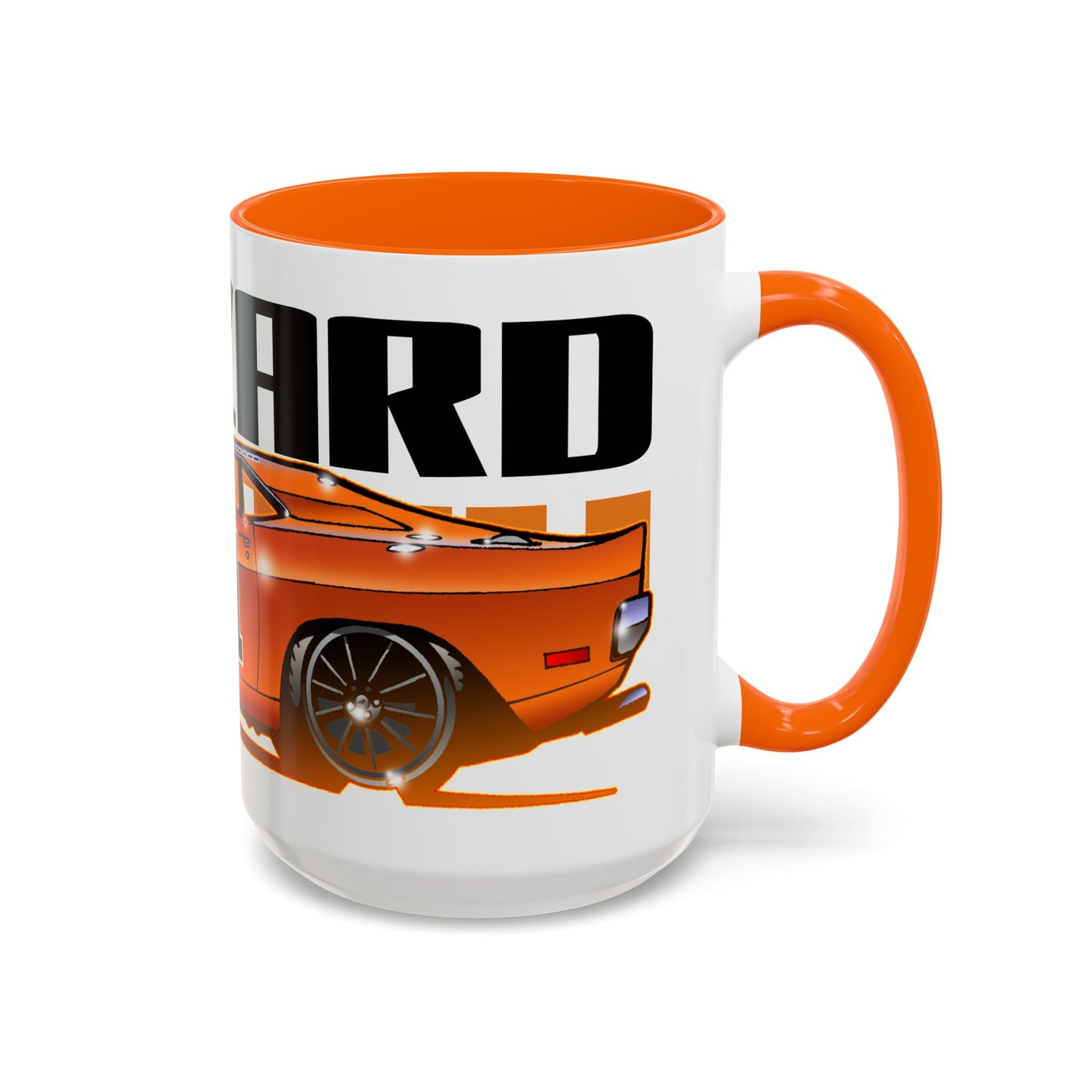 DUKES OF HAZZARD General Lee Dodge Charger Fireball Art Coffee Mug - 2 Sizes