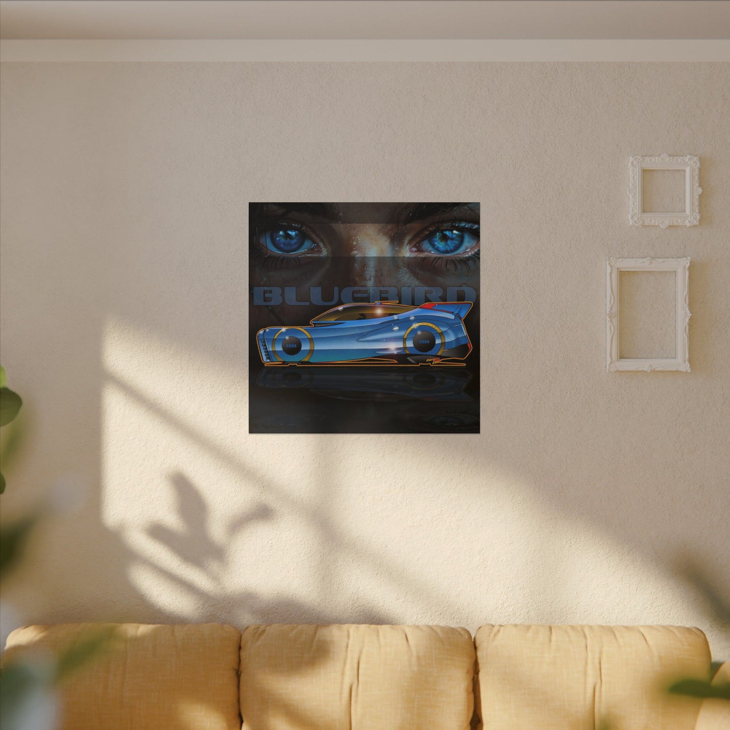 BLUEBIRD FIREBALL CONCEPT Canvas Art Print - 2 Sizes