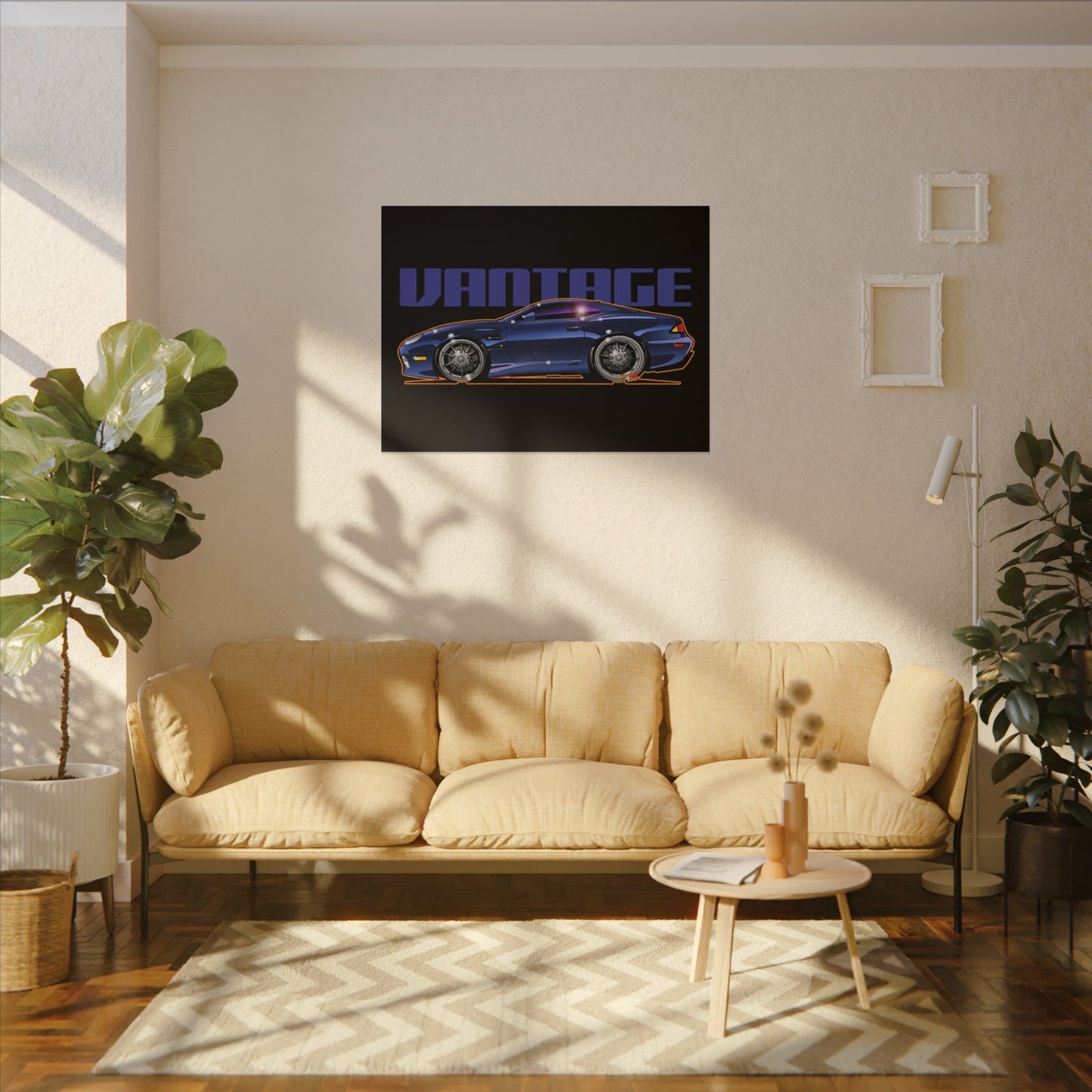 ASTON MARTIN VANTAGE 2001 Fireball Art Canvas Print