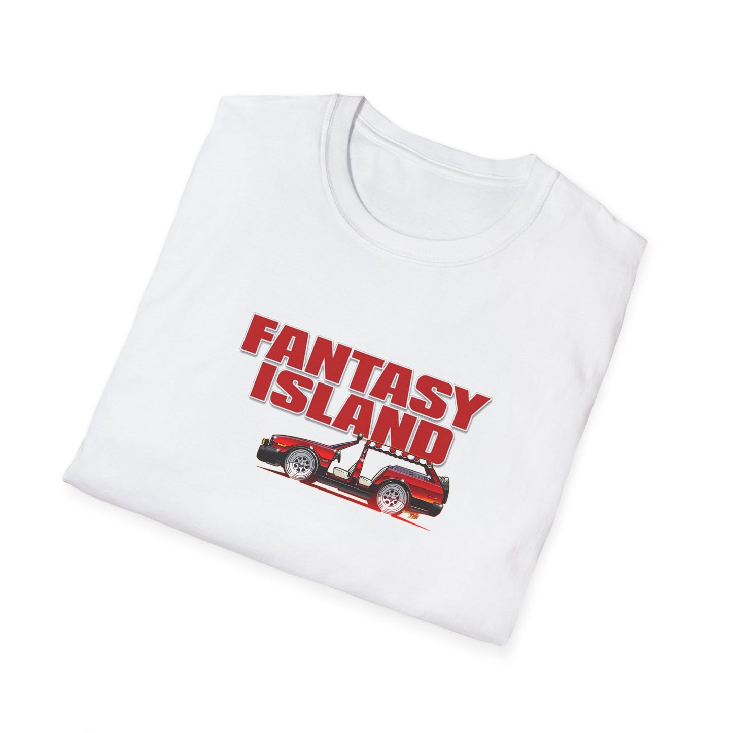 FANTASY ISLAND TV Show Plymouth Concept Art Softstyle T-Shirt - 11 Colors