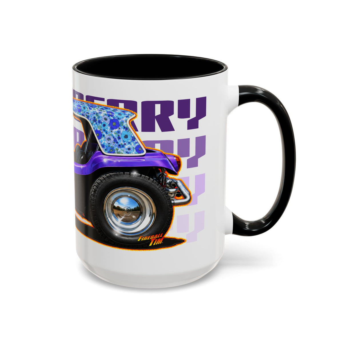 DUNE BUGGY BOYSENBERRY Collectible Fireball Art Coffee Mug - 2 Sizes