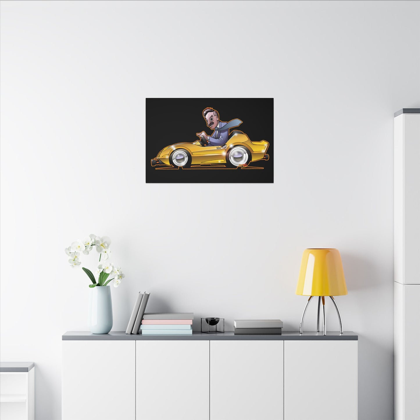 AUTOPIA CLASSIC Walt Disney Fireball Art Canvas Print
