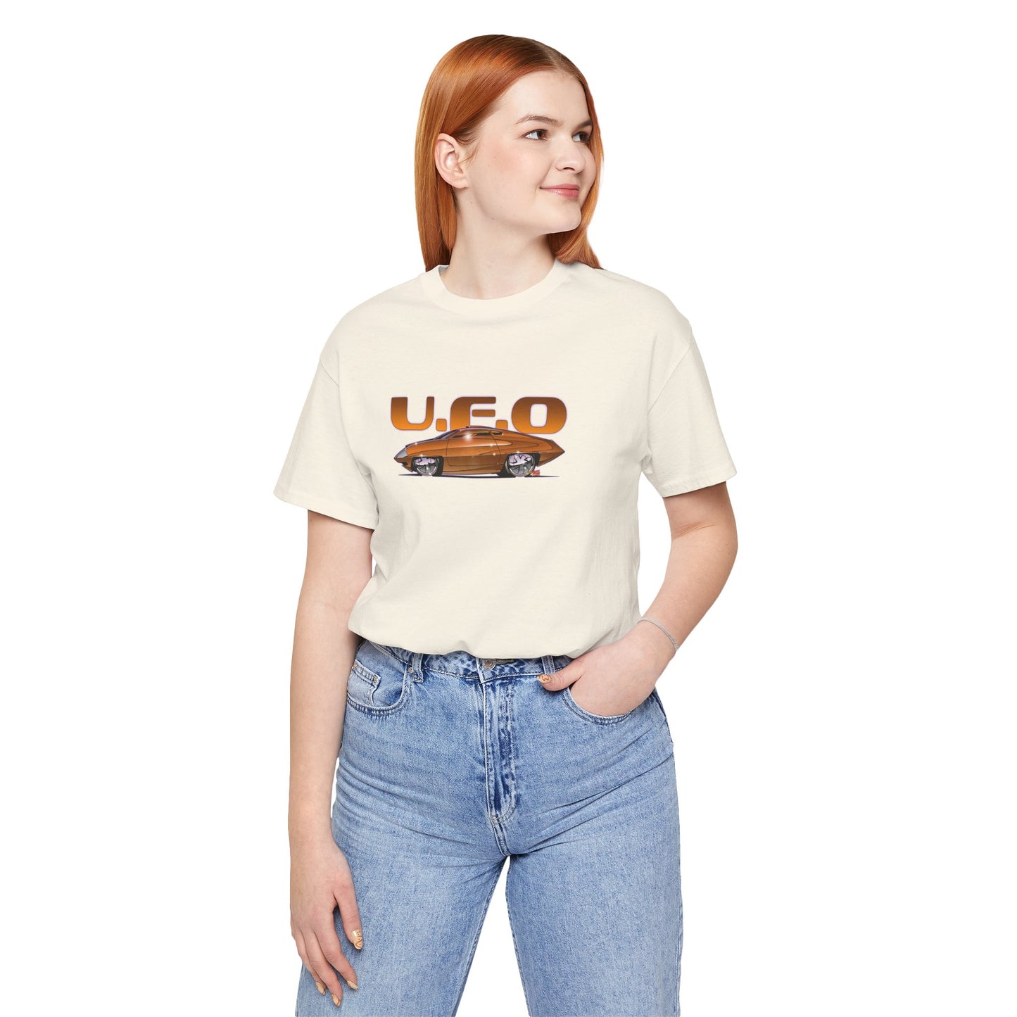 UFO ED STRAKER CAR TV Car Concept Art Short Sleeve Tee 12 Colors