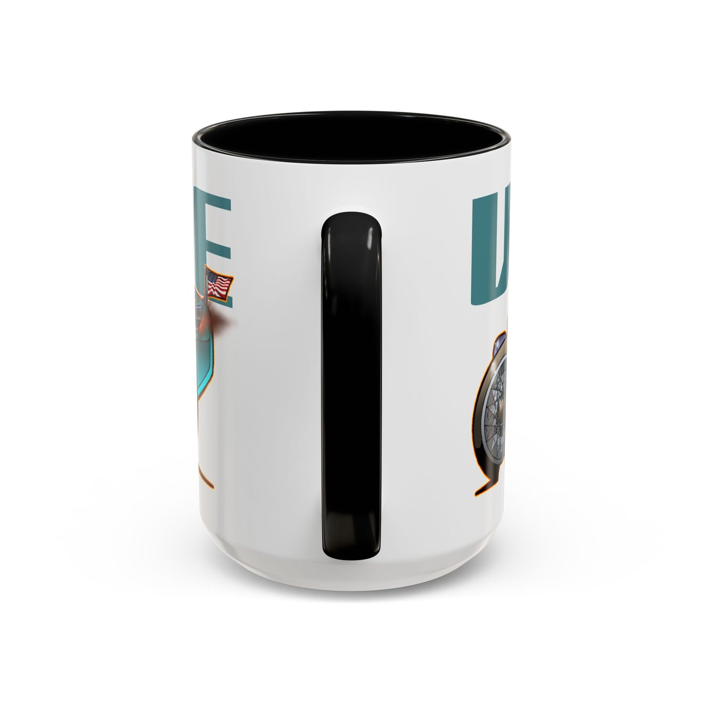 CUSTOM VINTAGE RACE CAR Fireball Art Coffee Mug - 2 Sizes