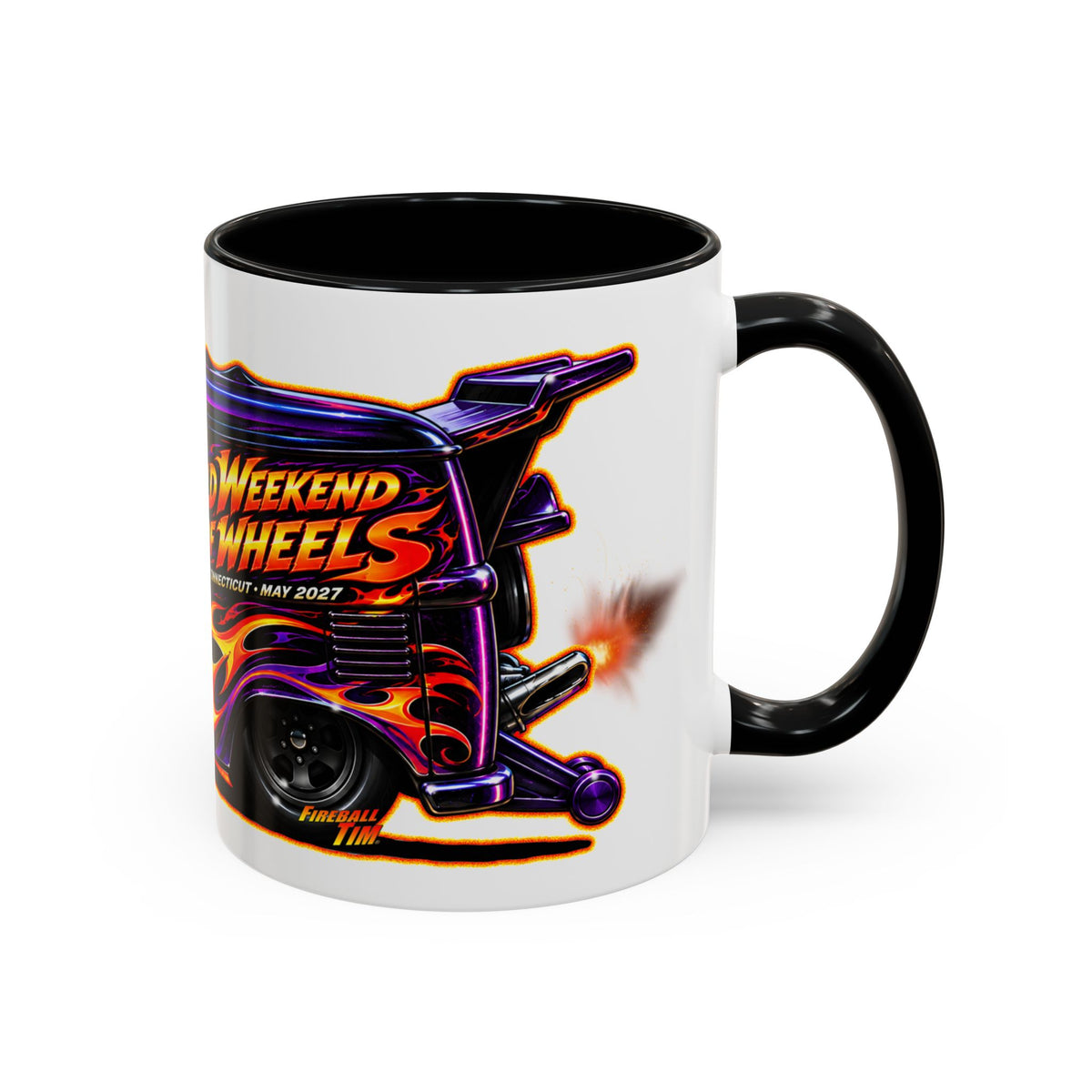 HOT WHEELS Kombi Bus Collectible Fireball Art Coffee Mug - 2 Sizes