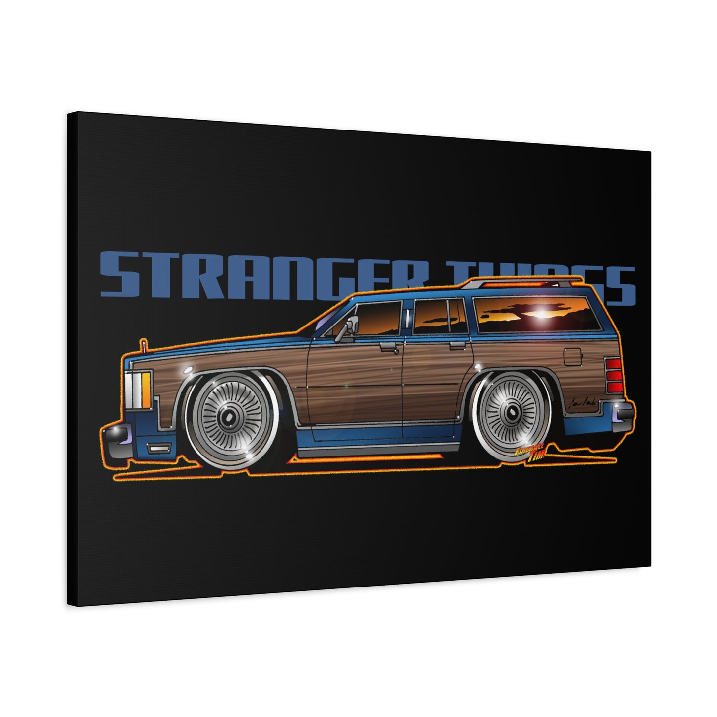 STRANGER THINGS Mercury Colony Park Wagon Collectible Canvas Art Wall Print - Multiple Sizes
