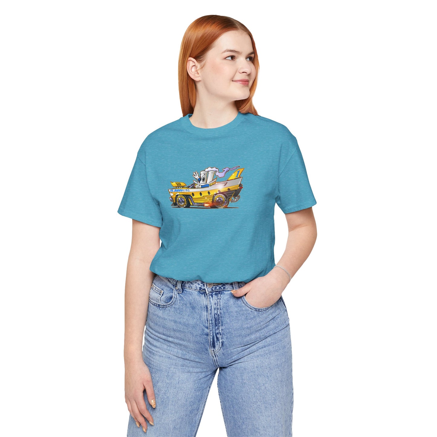 BUDDY CRUISE BUDDYMOBILE Custom Car Art Short Sleeve Tee in 17 Colors