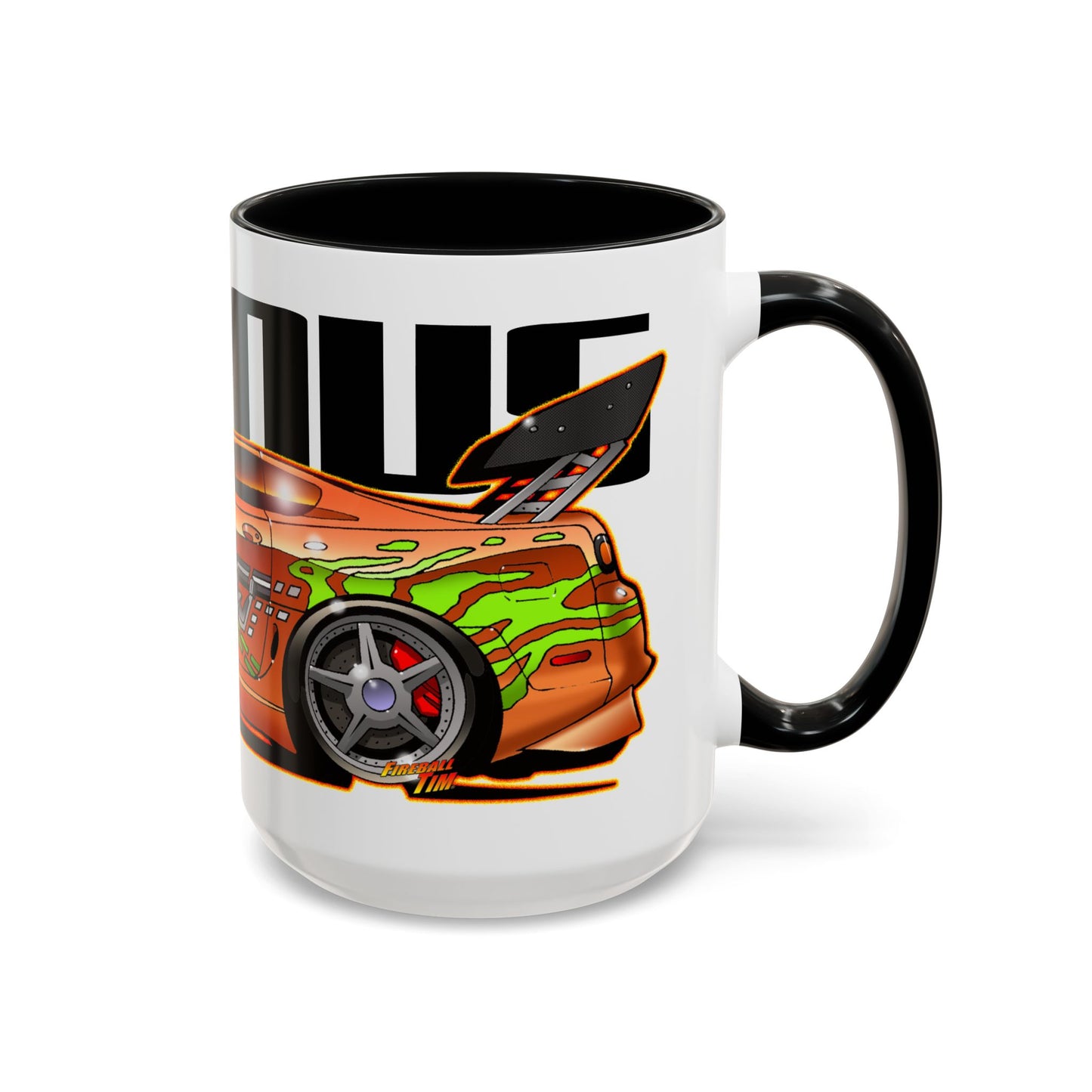 FAST & FURIOUS 1994 TOYOTA SUPRA MK IV Fireball Art Coffee Mug - 2 Sizes