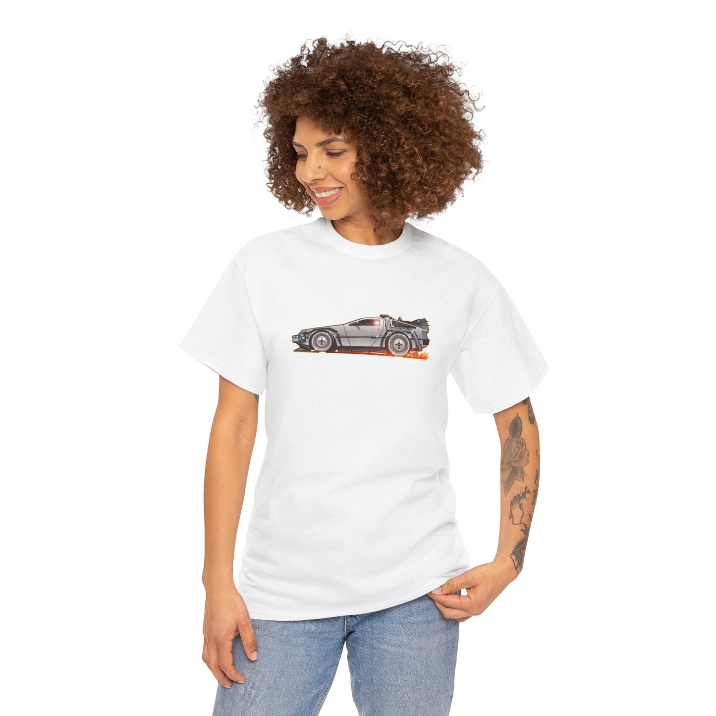 BACK TO THE FUTURE DELOREAN Time Machine Concept Art Tee Shirt 11 Colors