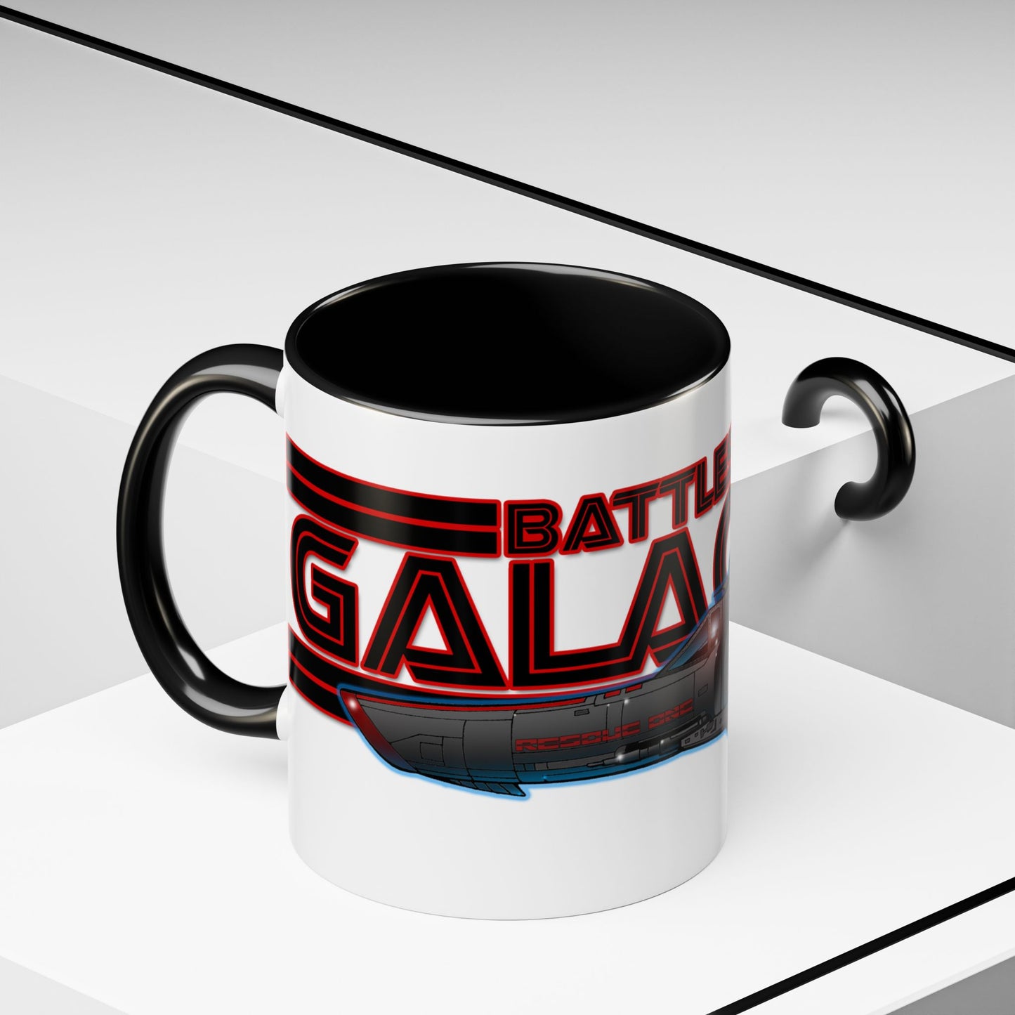 BATTLESTAR GALACTICA Colonial Viper Concept Art Logo Coffee Mug 2 Sizes