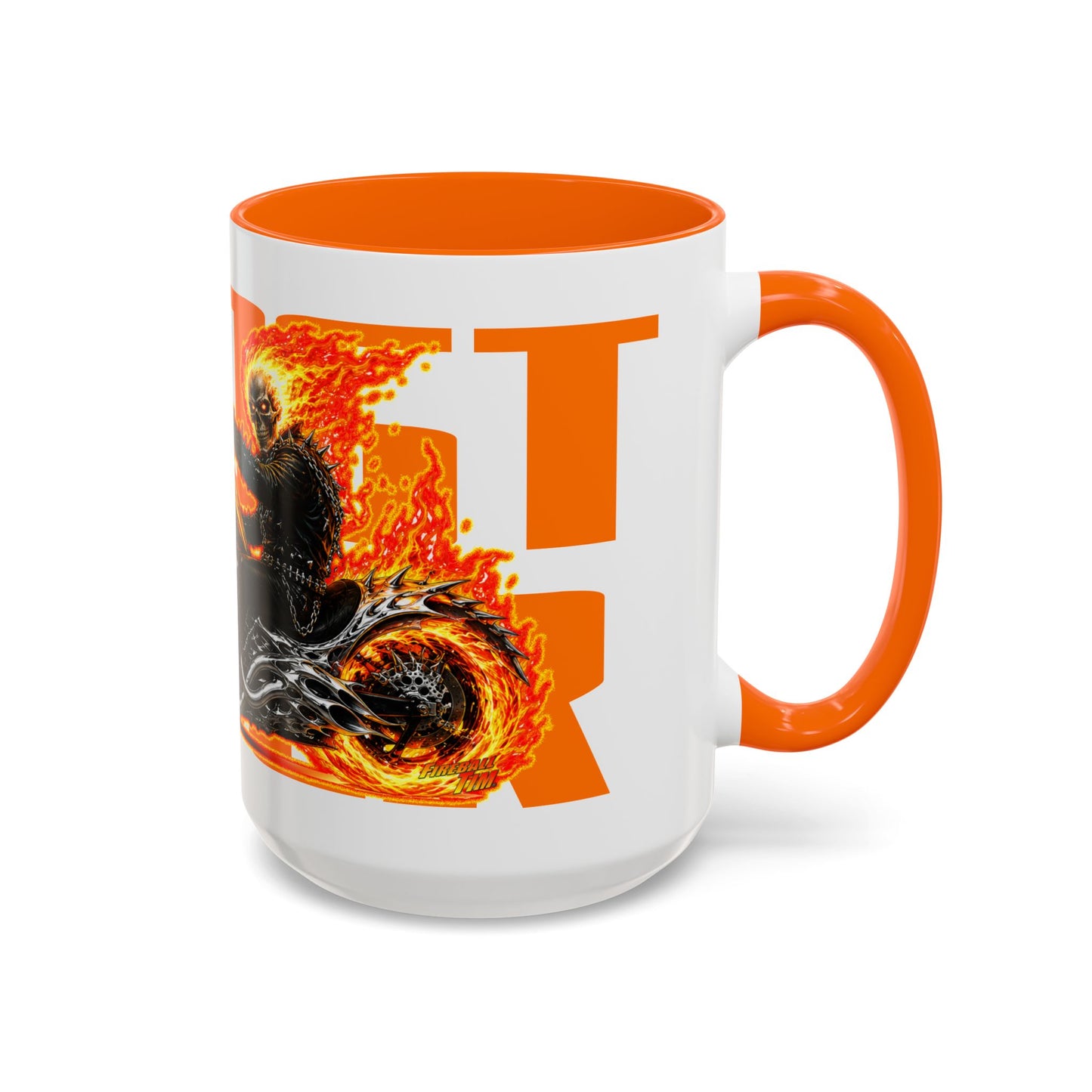 GHOST RIDER CHOPPER Collectible Fireball Art Coffee Mug - 2 Sizes