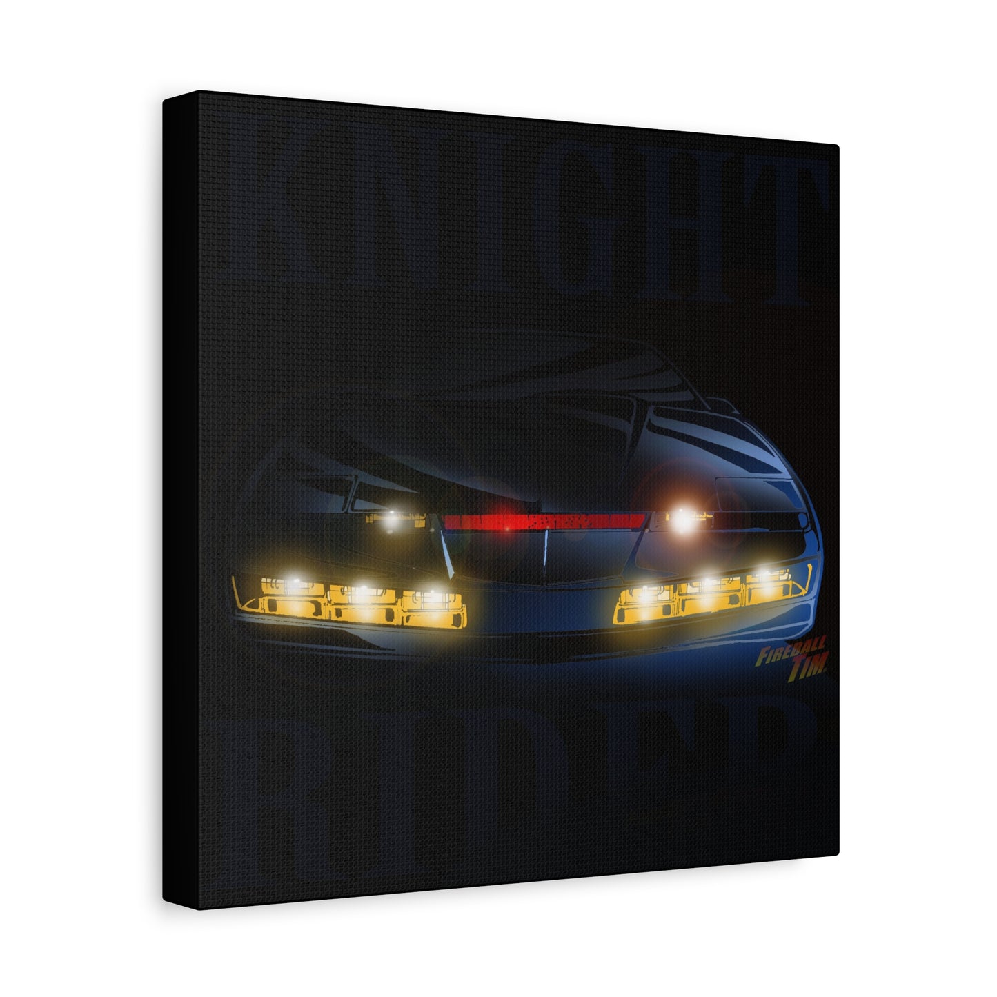 KNIGHT RIDER PONTIAC TRANS AM SURVEILLANCE Canvas Art Wall Print - 12x12