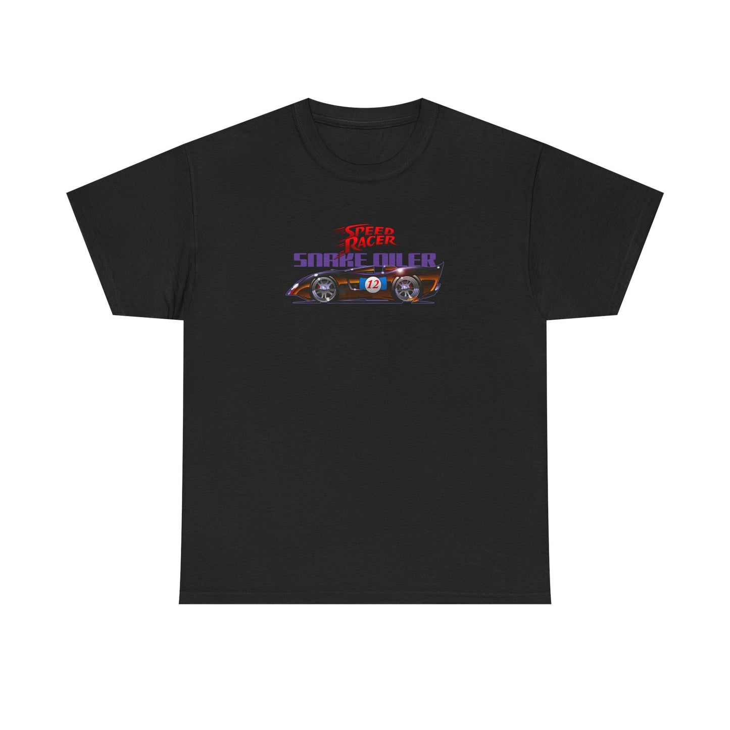 SPEED RACER SNAKE OILER TV Car Fireball Art Tee Shirt - Multiple Sizes