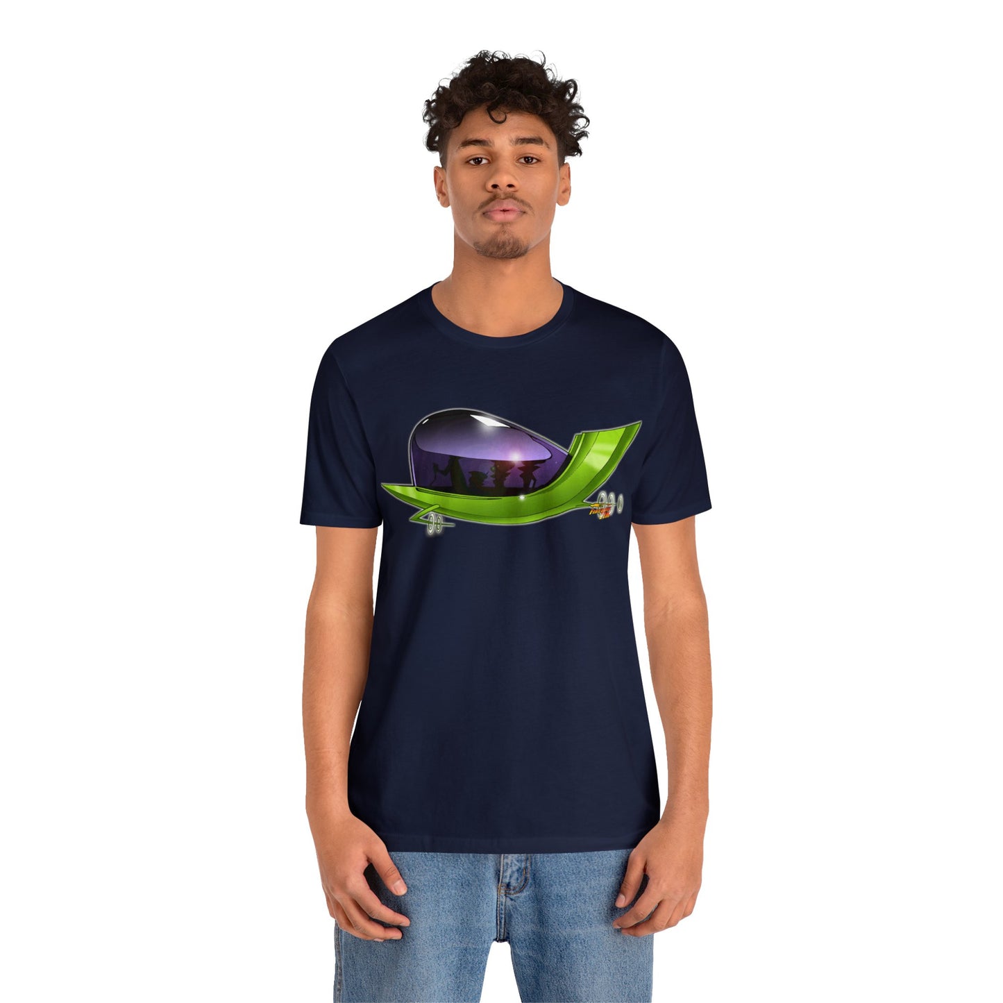 THE JETSONS Family Ship Spaceship Unisex Jersey Short Sleeve Tee