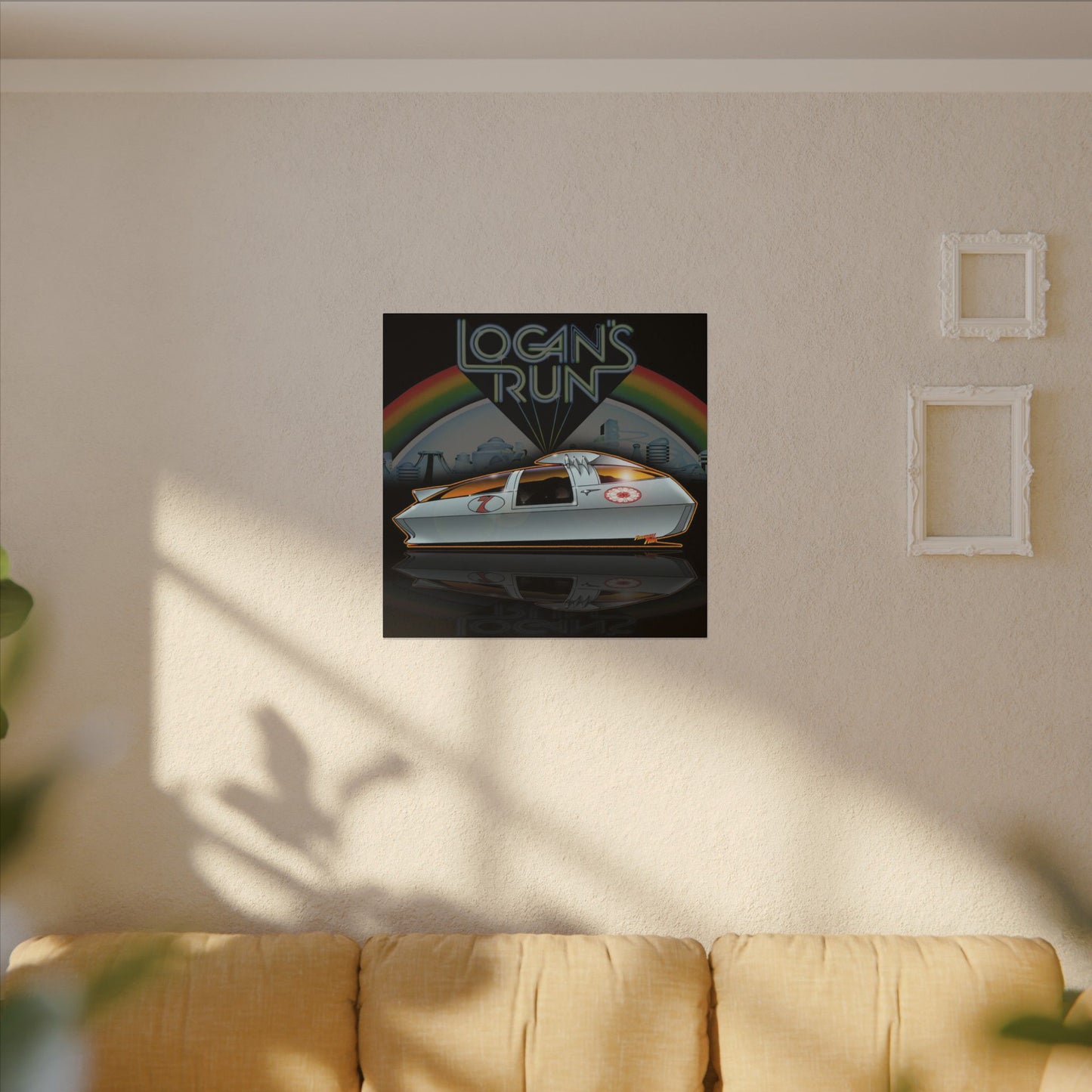 LOGAN'S RUN Sandman Sci Fi TV Car Collectible Fireball Art Canvas Print