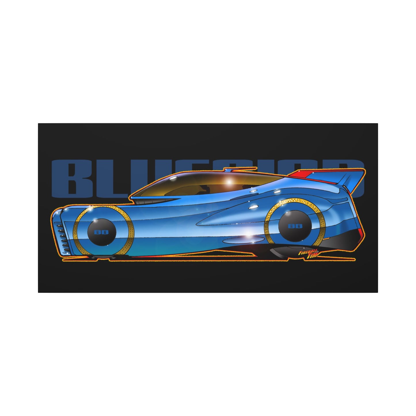 BLUEBIRD FIREBALL CONCEPT Canvas Art Print - 11x14