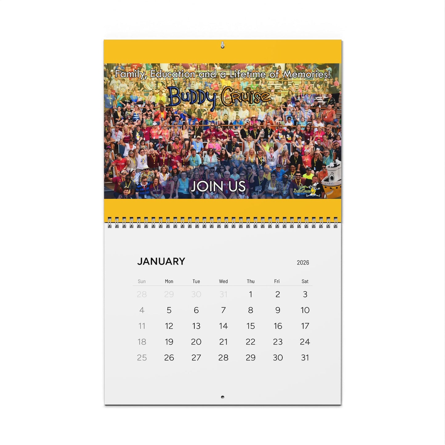 BUDDY CRUISE 2026 Calendar - 2 Sizes