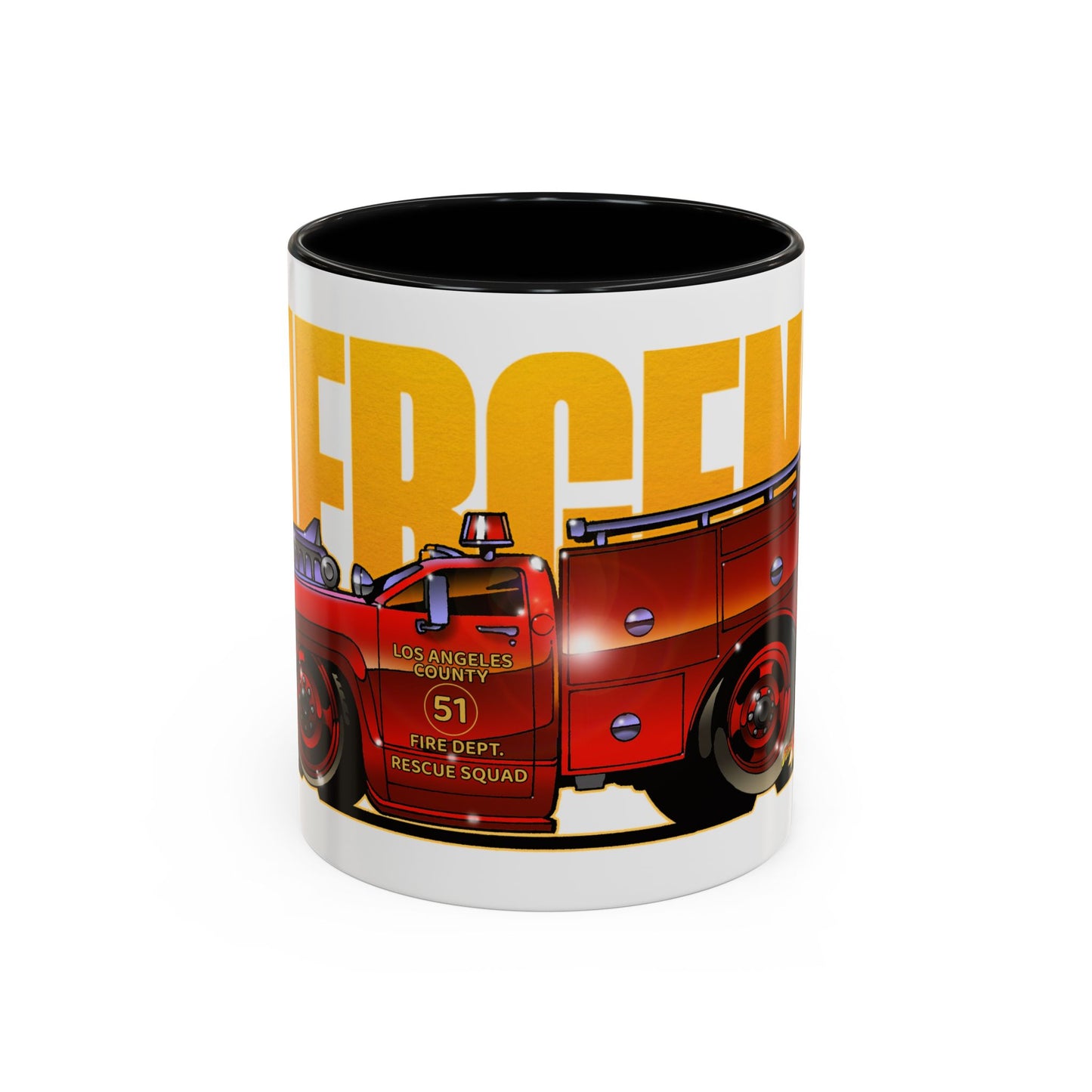 EMERGENCY SQUAD 51 Paramedic Truck Concept Art Coffee Mug 11oz