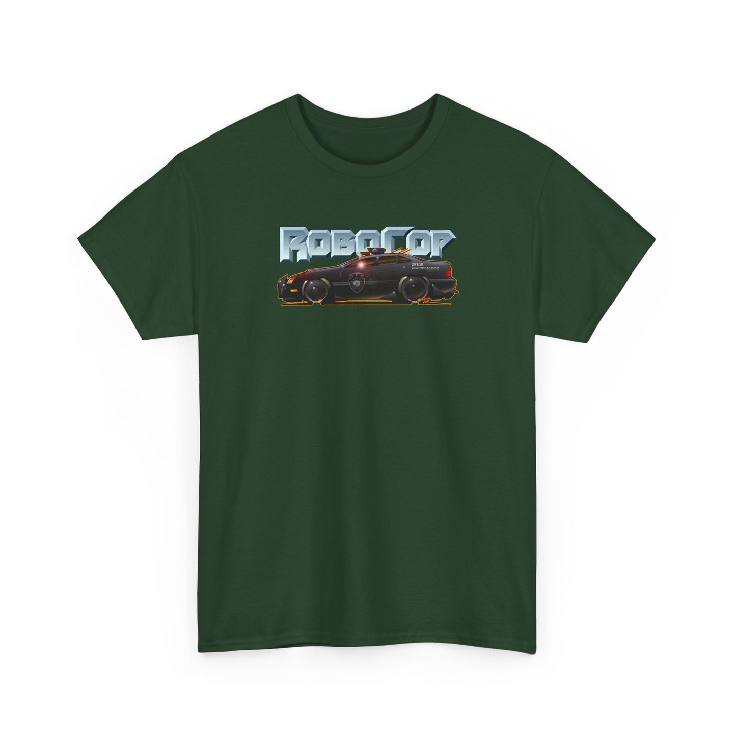 ROBOCOP Taurus Police Car Fireball Art Tee Shirt - Multiple Colors