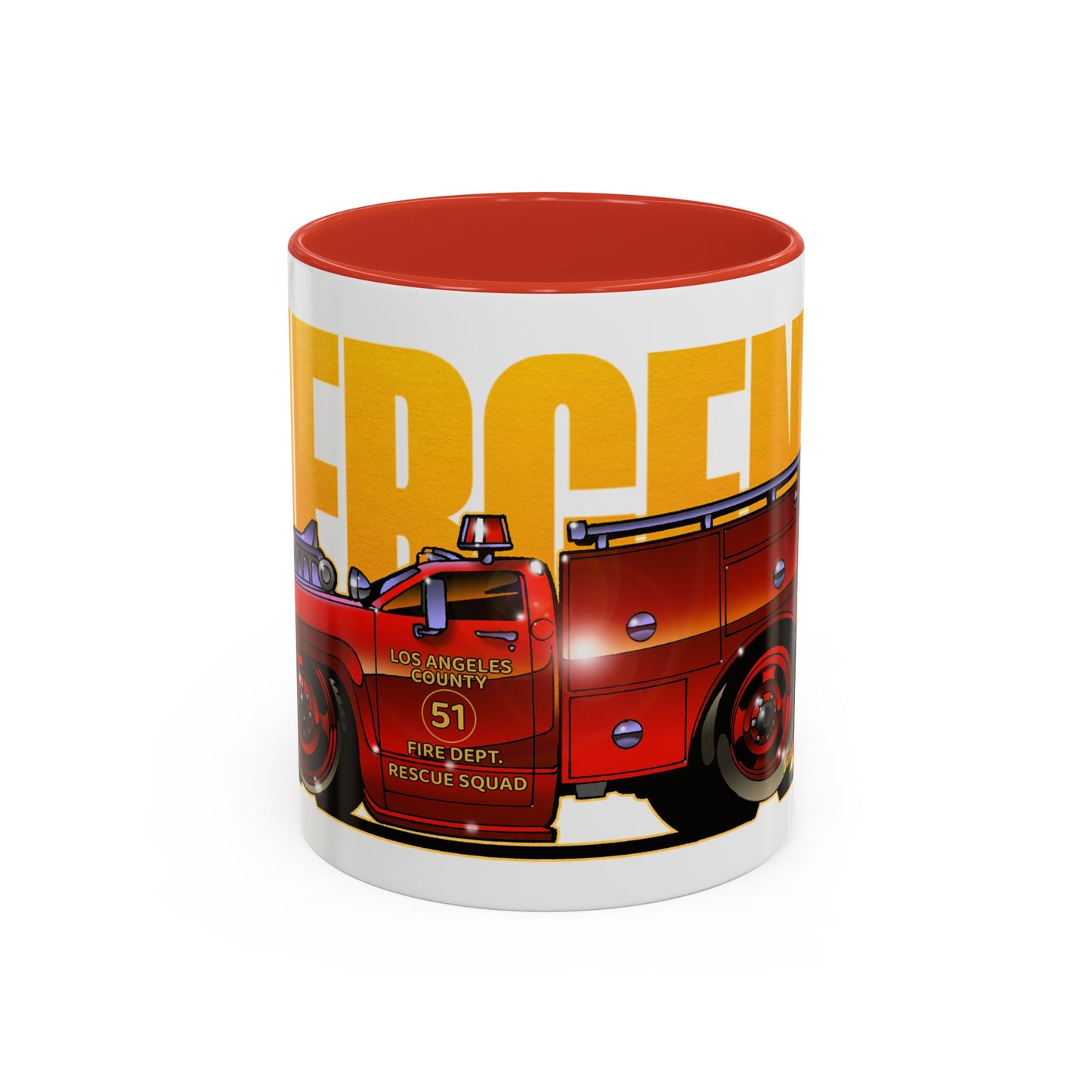 EMERGENCY SQUAD 51 Paramedic Truck Collectible Art Coffee Mug - 2 Sizes