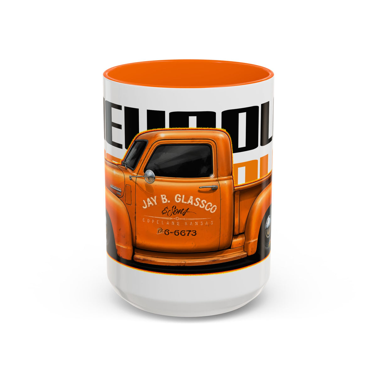 CHEVROLET 1949 C1500 PICKUP TRUCK Collectible Fireball Art Coffee Mug - 2 Sizes
