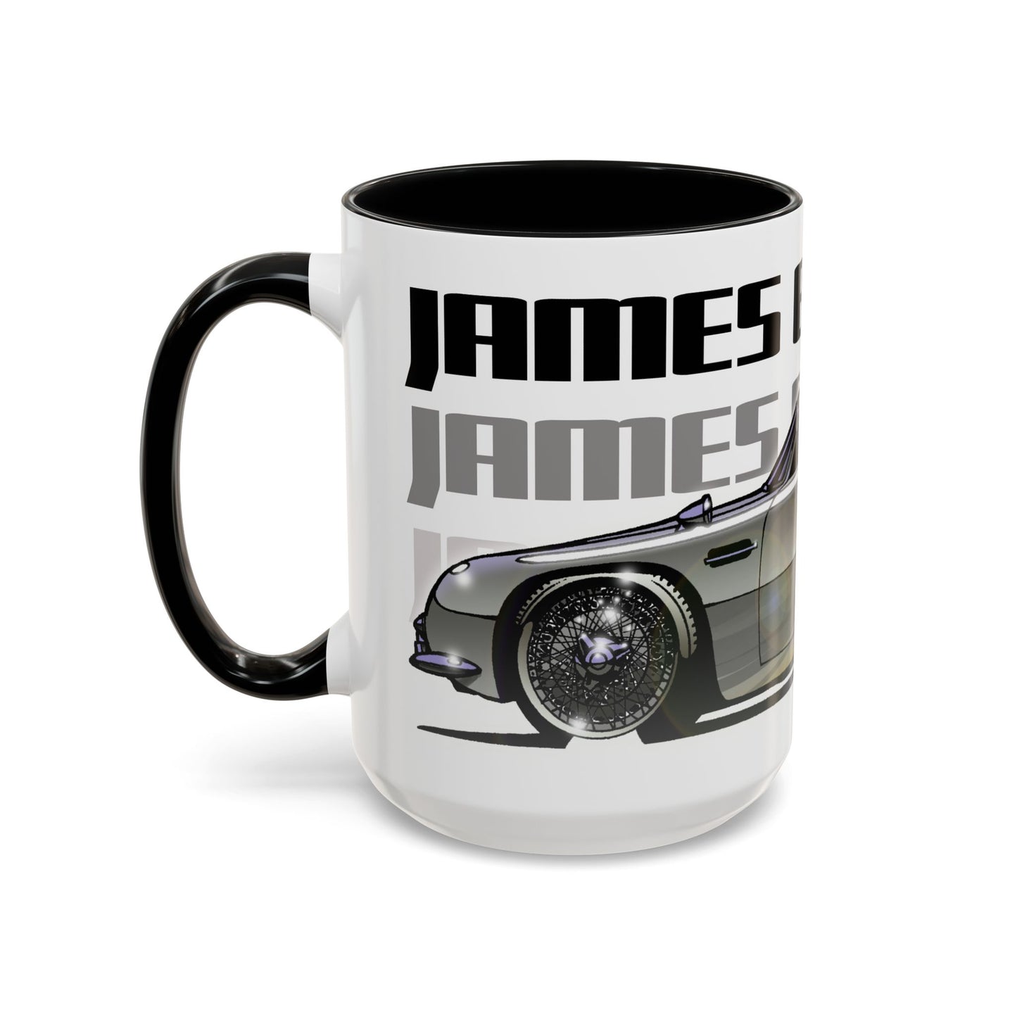 JAMES BOND ASTON MARTIN DB5 007 Collectible Fireball Art Coffee Mug - 2 Sizes