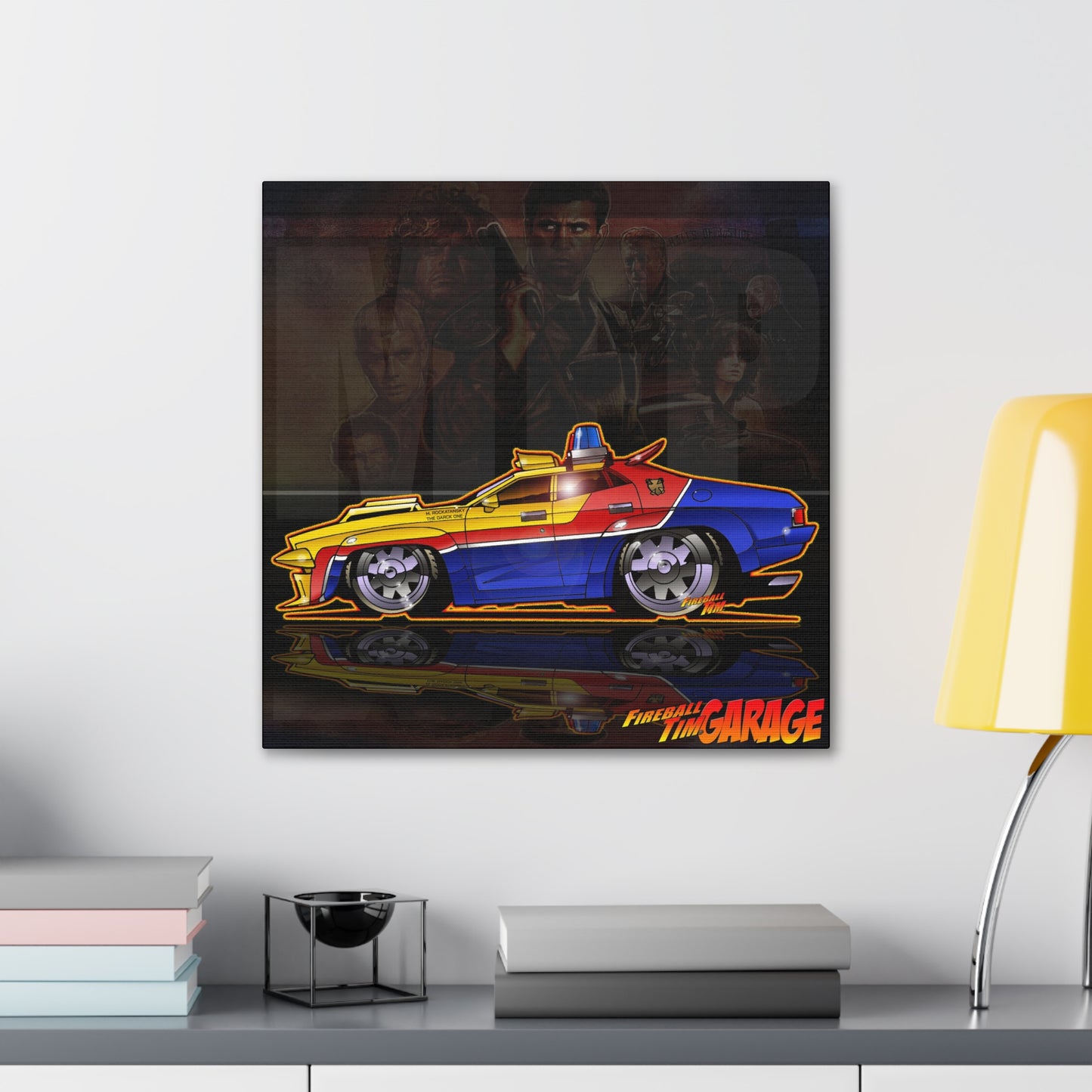 MAD MAX MFP Pursuit Interceptor Police Car Canvas Wall Art Print MASTERPRINT 3 Sizes