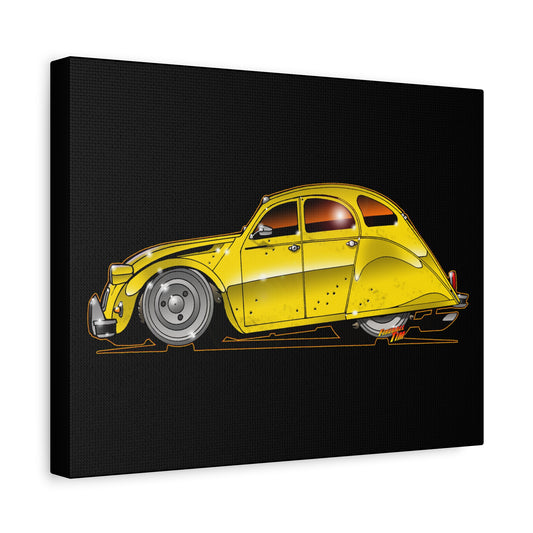 CITROEN 2CV Fireball Art Canvas Print - 11x14