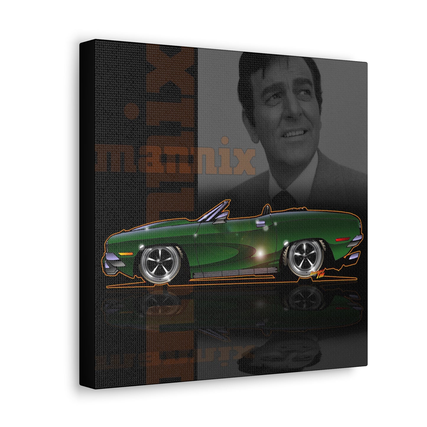 MANNIX TV Show Plymouth Barracuda Concept Art Canvas MASTERPRINT 3 Sizes