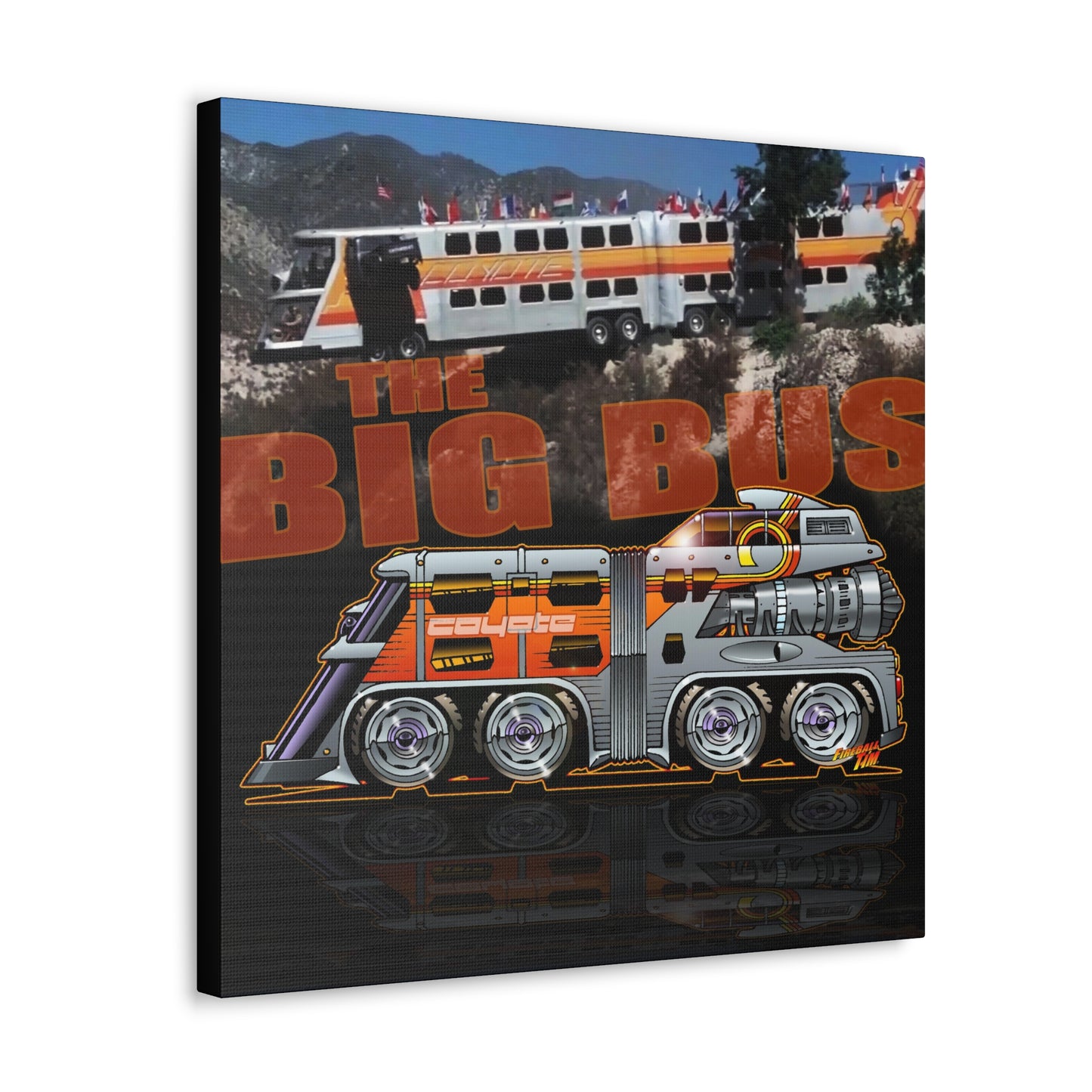 THE BIG BUS Concept Art Canvas MASTERPRINT 3 Sizes