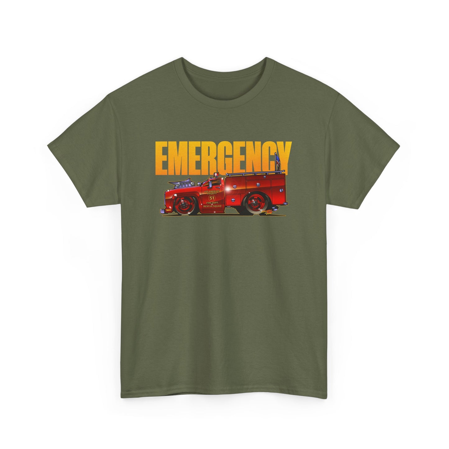 EMERGENCY TV Show SQUAD 51 Concept Art TEE Shirts 13 Colors