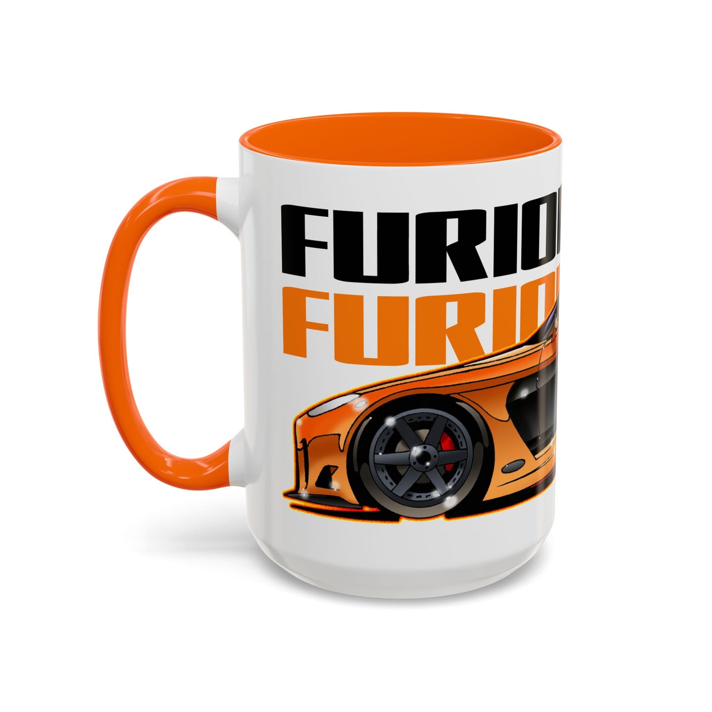 FAST AND FURIOUS MAZDA RX-7 Fireball Art Collectible Coffee Mug - 2 Sizes