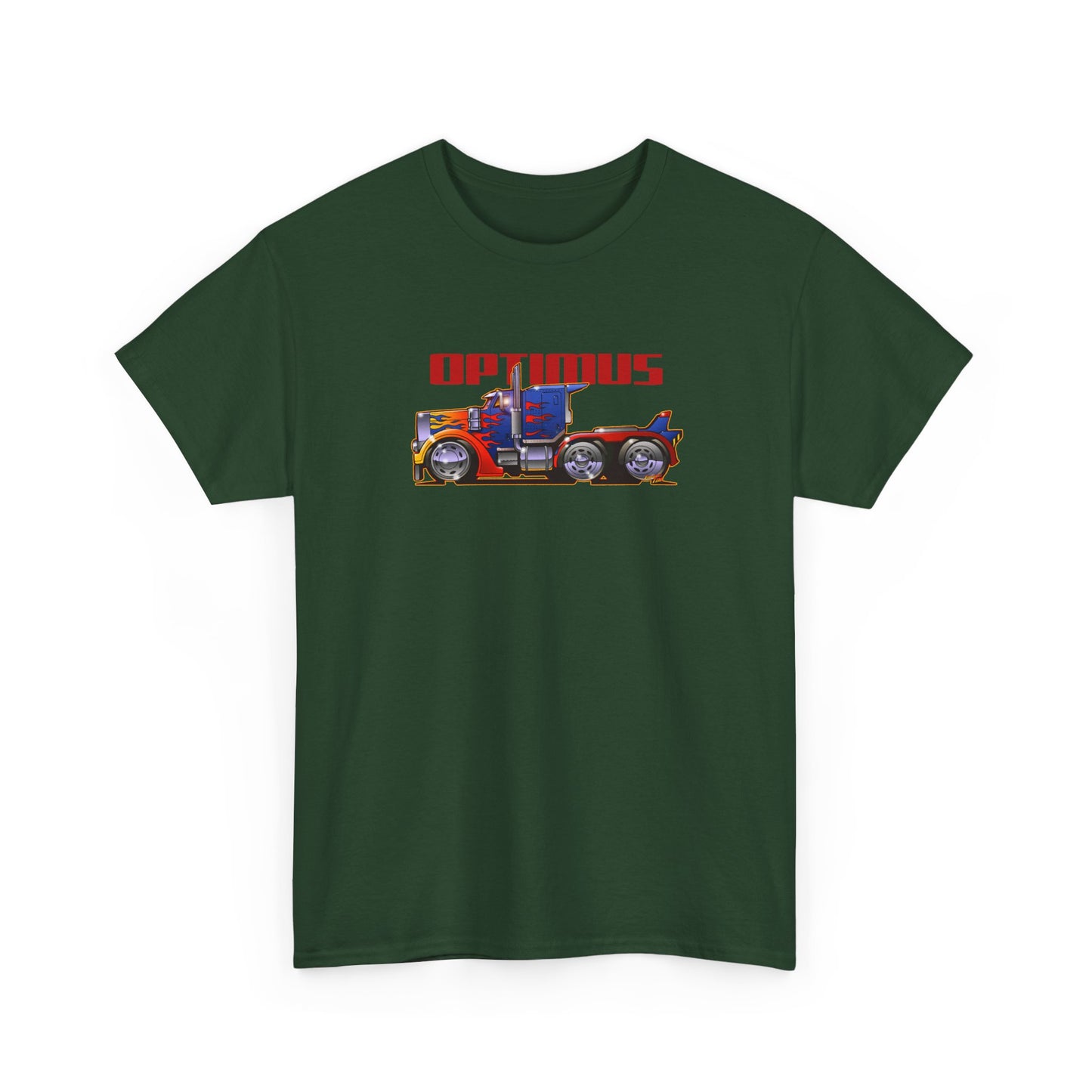 TRANSFORMERS OPTIMUS PRIME Semi Truck Fireball Art Tee Shirt - Multiples