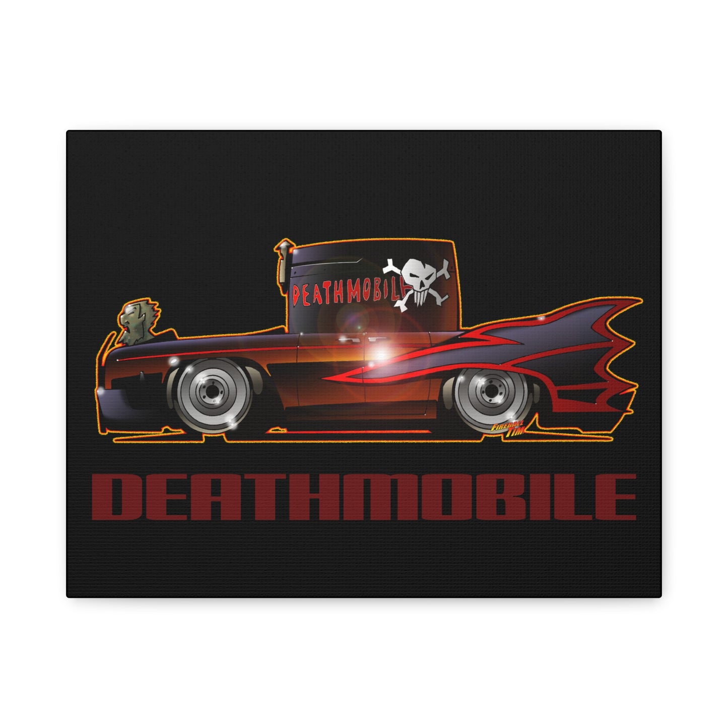 ANIMAL HOUSE DEATHMOBILE Fireball Art Canvas Wall Print