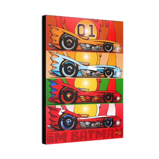 I'M BATMAN BATMOBILE Collectible Art Canvas Print - 12x16